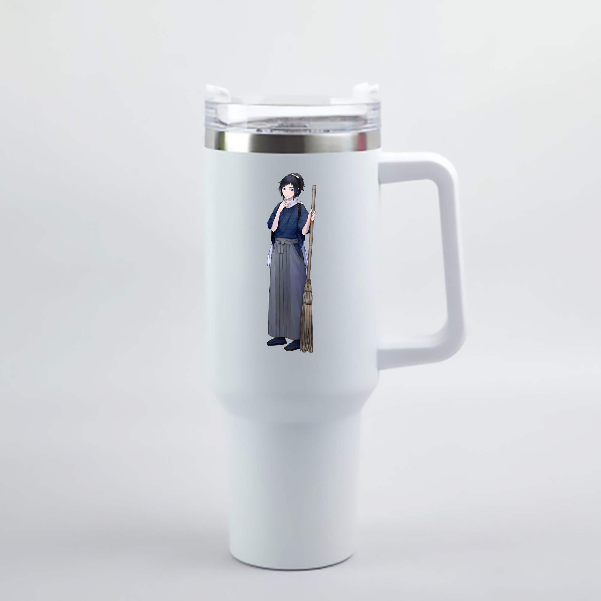 （画像用） 刀剣乱舞 Touken Ranbu 1200mL車用タンブラー - クリスタルステッカー（プラスチックストロー付き）