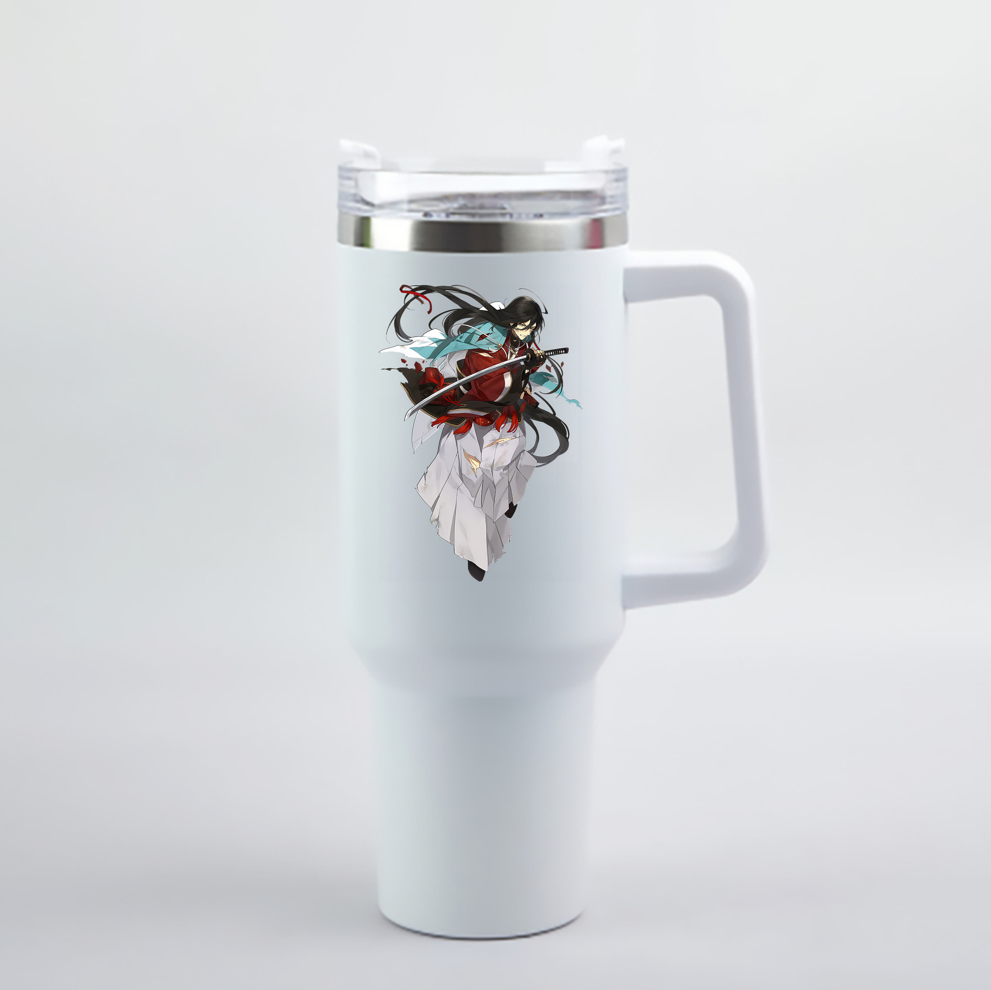 （画像用） 刀剣乱舞 Touken Ranbu 1200mL車用タンブラー - クリスタルステッカー（プラスチックストロー付き）