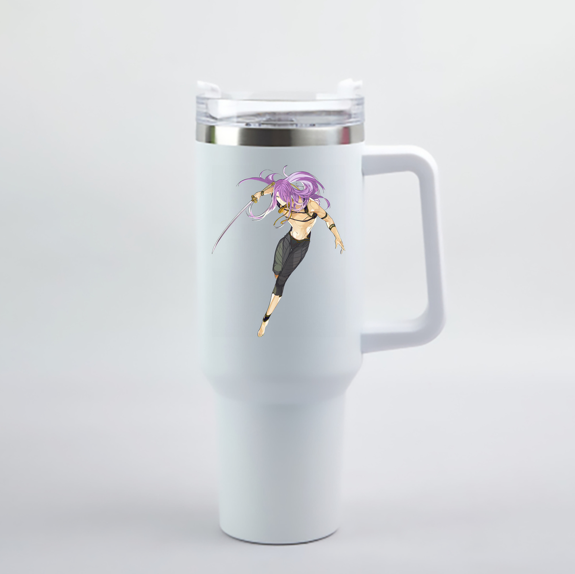 （画像用） 刀剣乱舞 Touken Ranbu 1200mL車用タンブラー - クリスタルステッカー（プラスチックストロー付き）