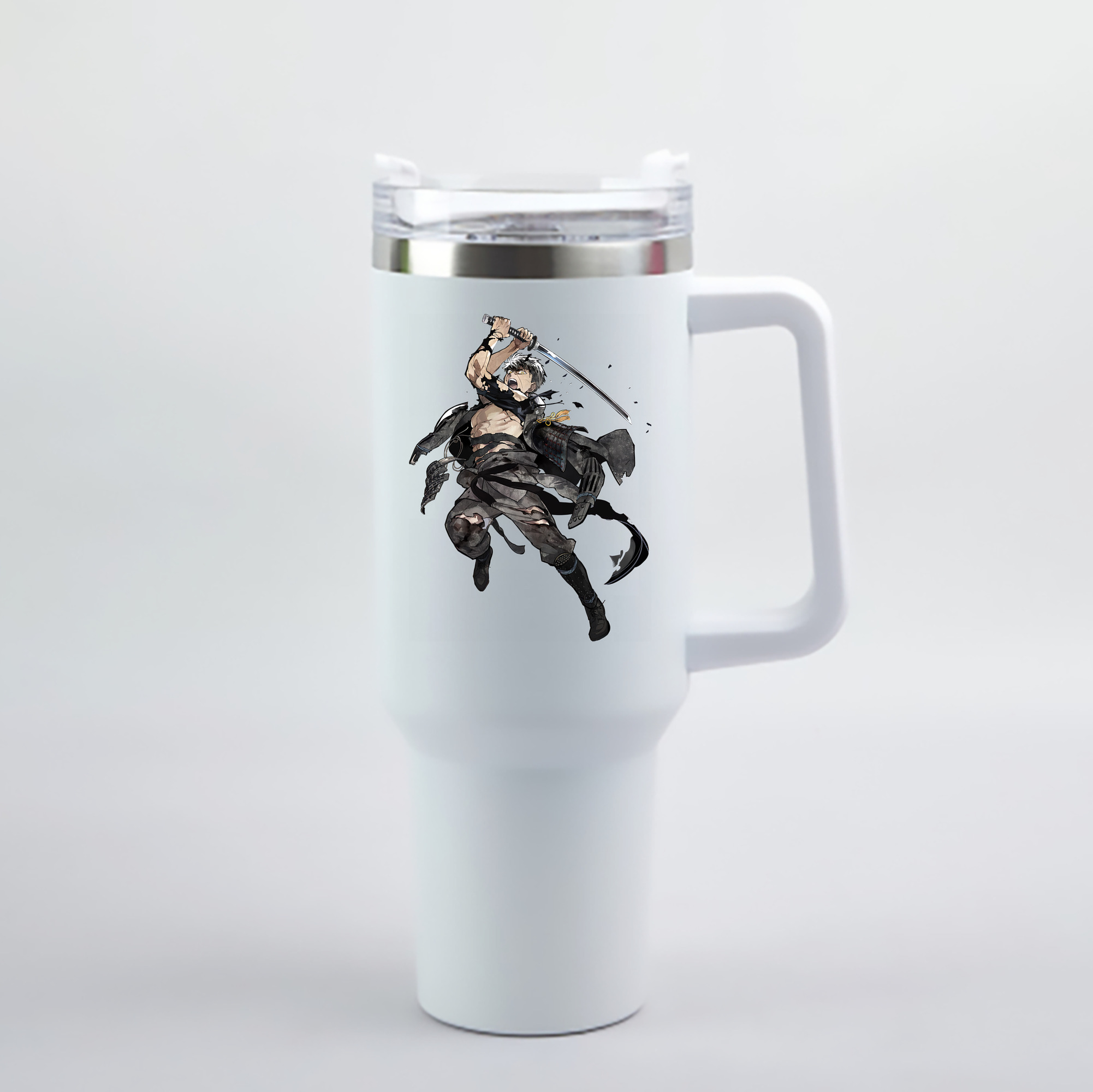 （画像用） 刀剣乱舞 Touken Ranbu 1200mL車用タンブラー - クリスタルステッカー（プラスチックストロー付き）