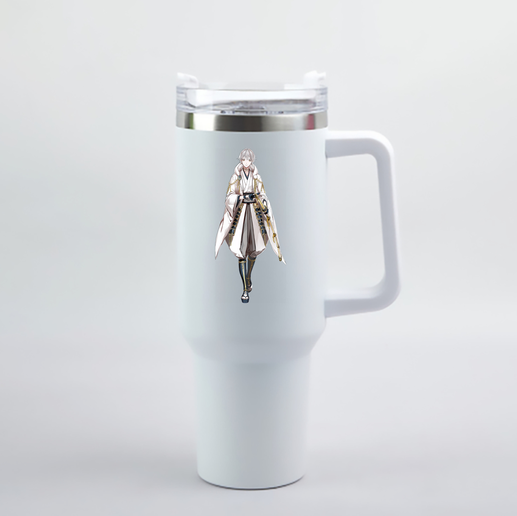 （画像用） 刀剣乱舞 Touken Ranbu 1200mL車用タンブラー - クリスタルステッカー（プラスチックストロー付き）