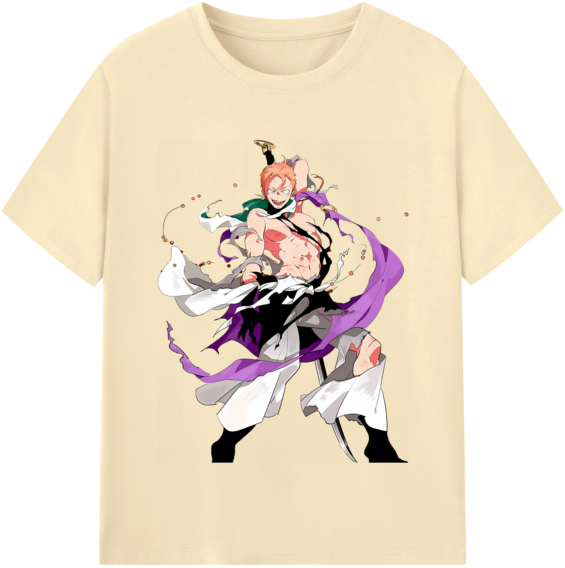 （画像用） 刀剣乱舞 Touken Ranbu 綿100％半袖Tシャツ（フロントプリント）