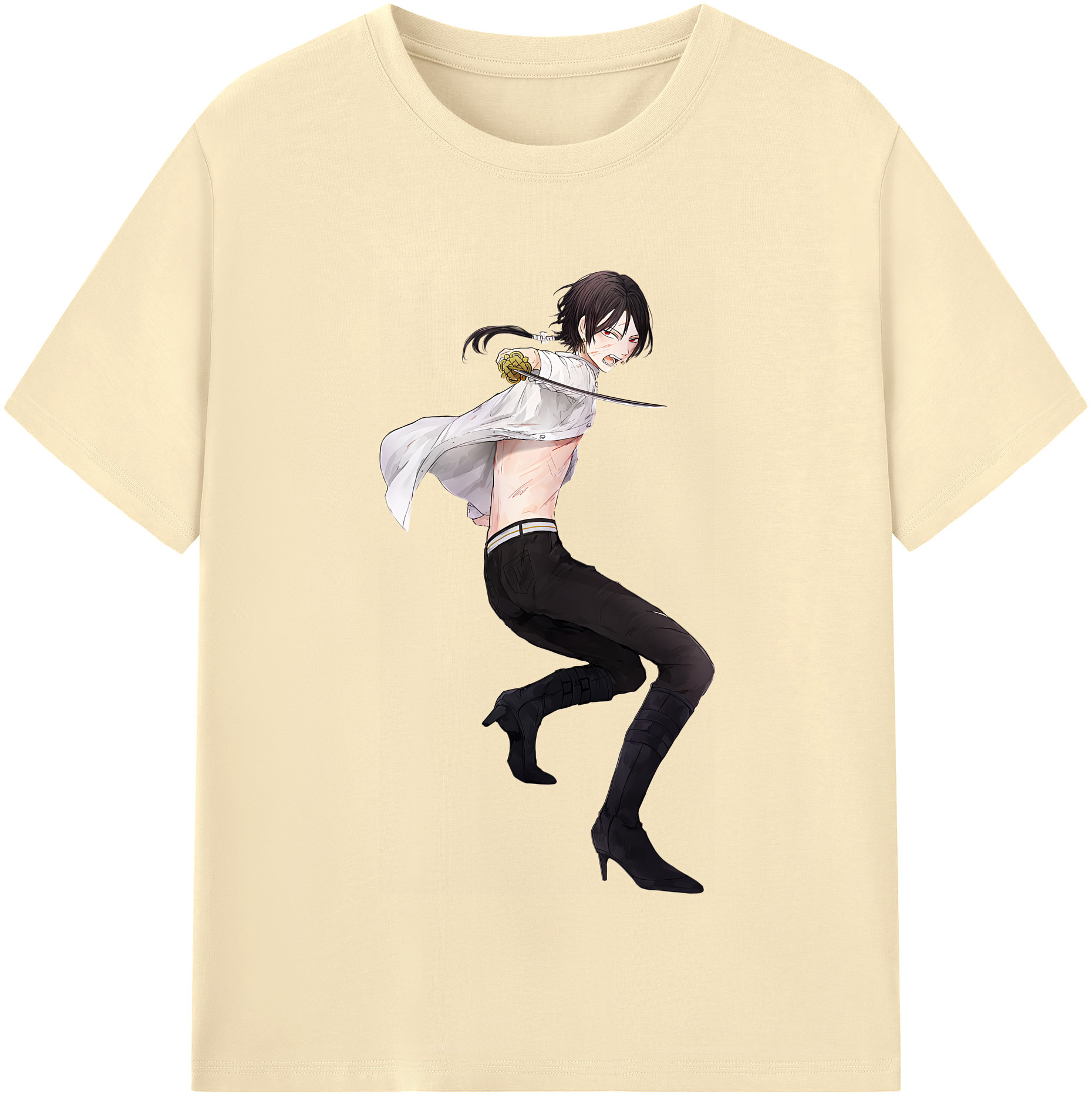 （画像用） 刀剣乱舞 Touken Ranbu 綿100％半袖Tシャツ（フロントプリント）
