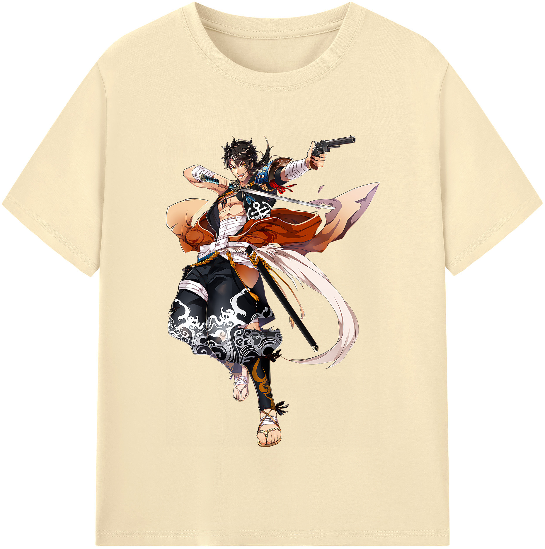 （画像用） 刀剣乱舞 Touken Ranbu 綿100％半袖Tシャツ（フロントプリント）