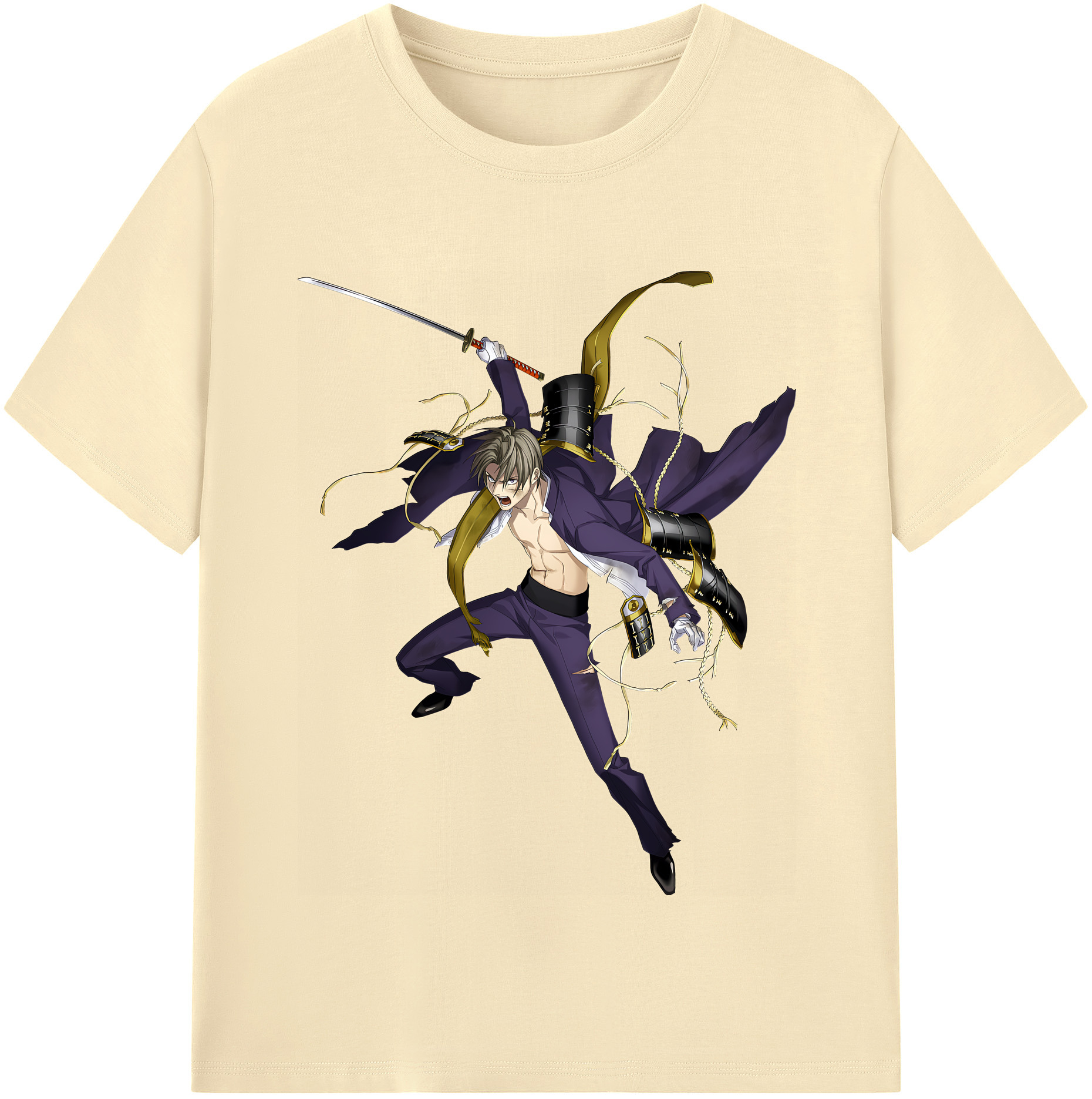 （画像用） 刀剣乱舞 Touken Ranbu 綿100％半袖Tシャツ（フロントプリント）