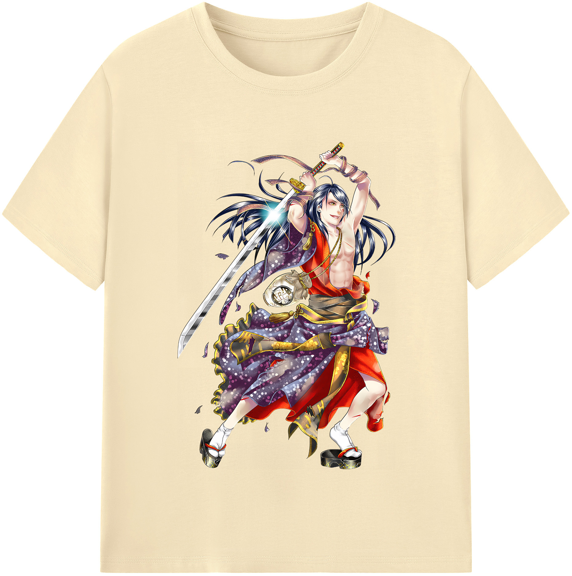 （画像用） 刀剣乱舞 Touken Ranbu 綿100％半袖Tシャツ（フロントプリント）