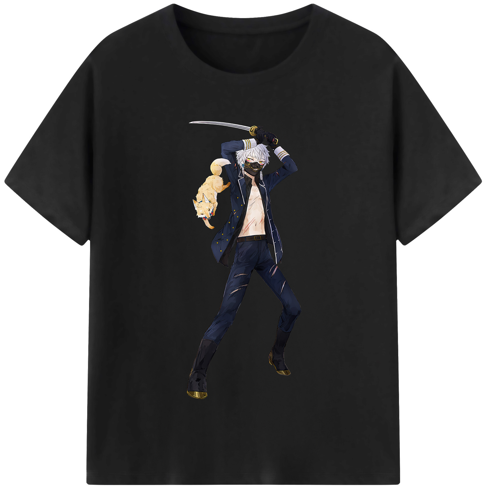 （画像用） 刀剣乱舞 Touken Ranbu 綿100％半袖Tシャツ（フロントプリント）