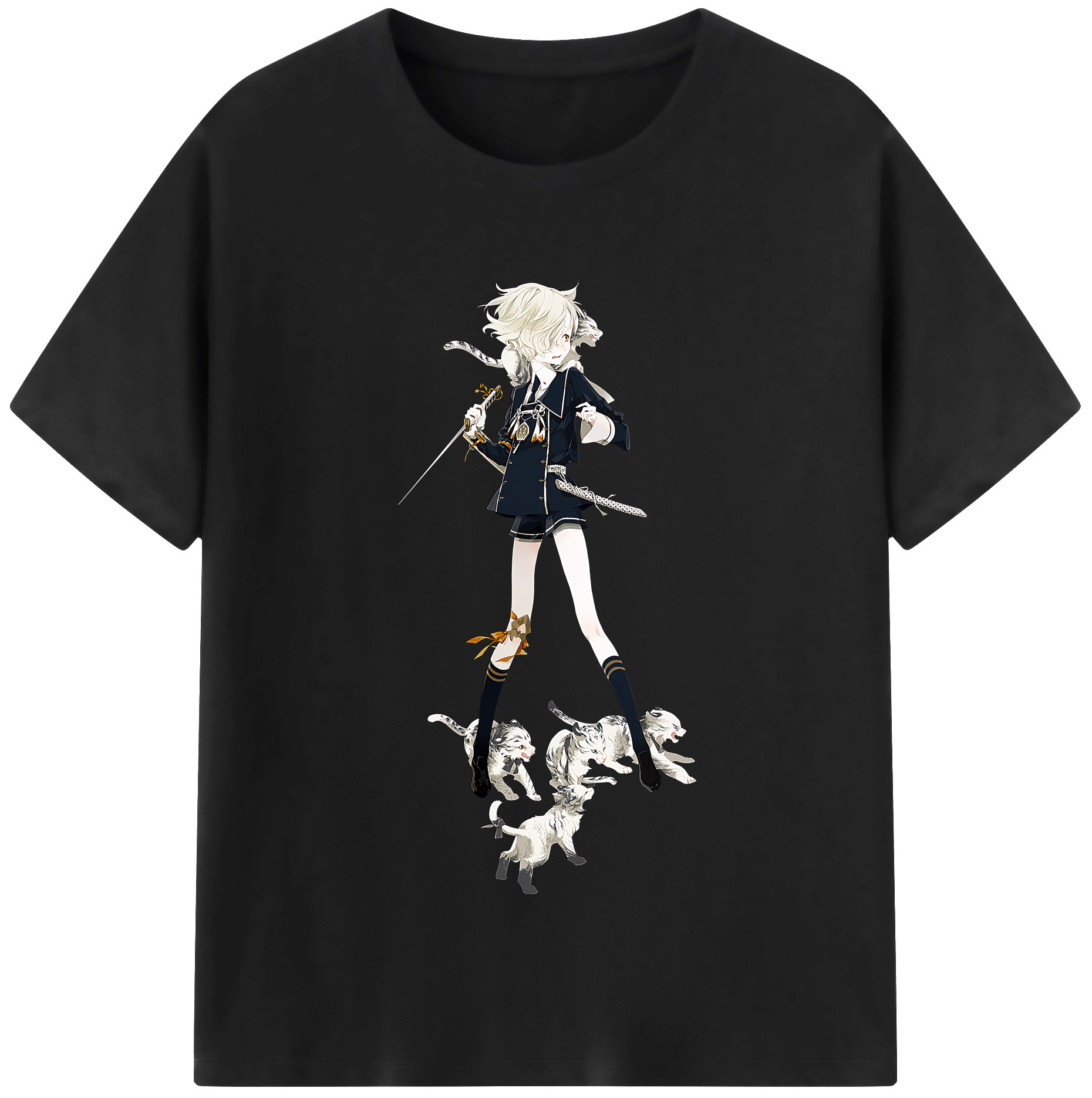 （画像用） 刀剣乱舞 Touken Ranbu 綿100％半袖Tシャツ（フロントプリント）