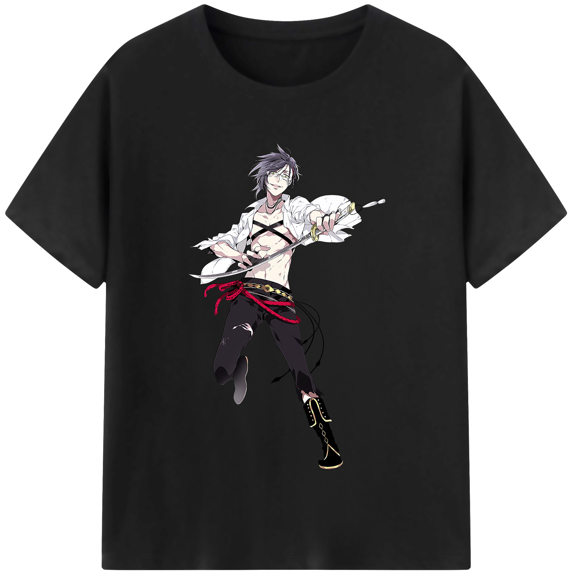（画像用） 刀剣乱舞 Touken Ranbu 綿100％半袖Tシャツ（フロントプリント）