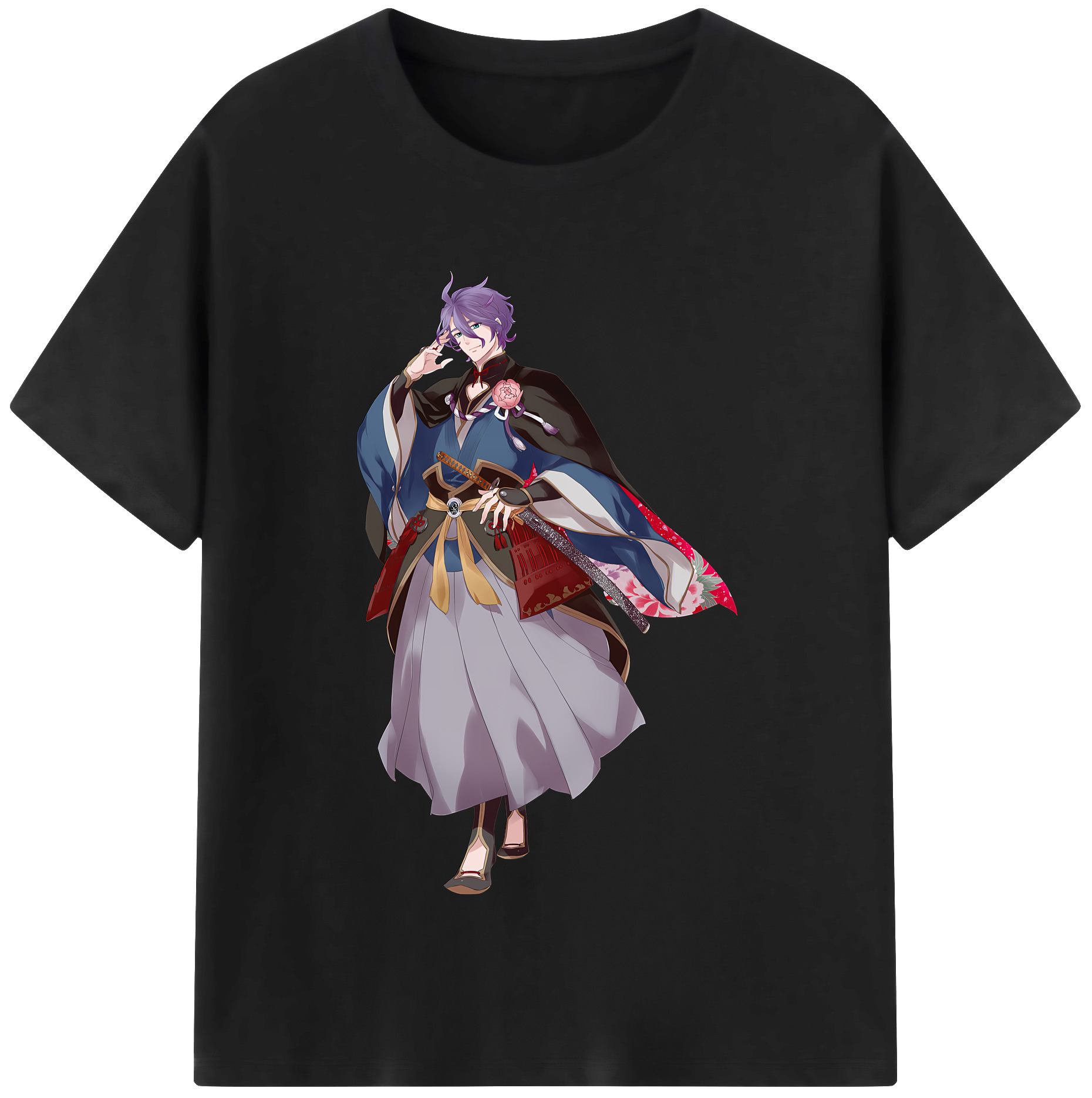 （画像用） 刀剣乱舞 Touken Ranbu 綿100％半袖Tシャツ（フロントプリント）