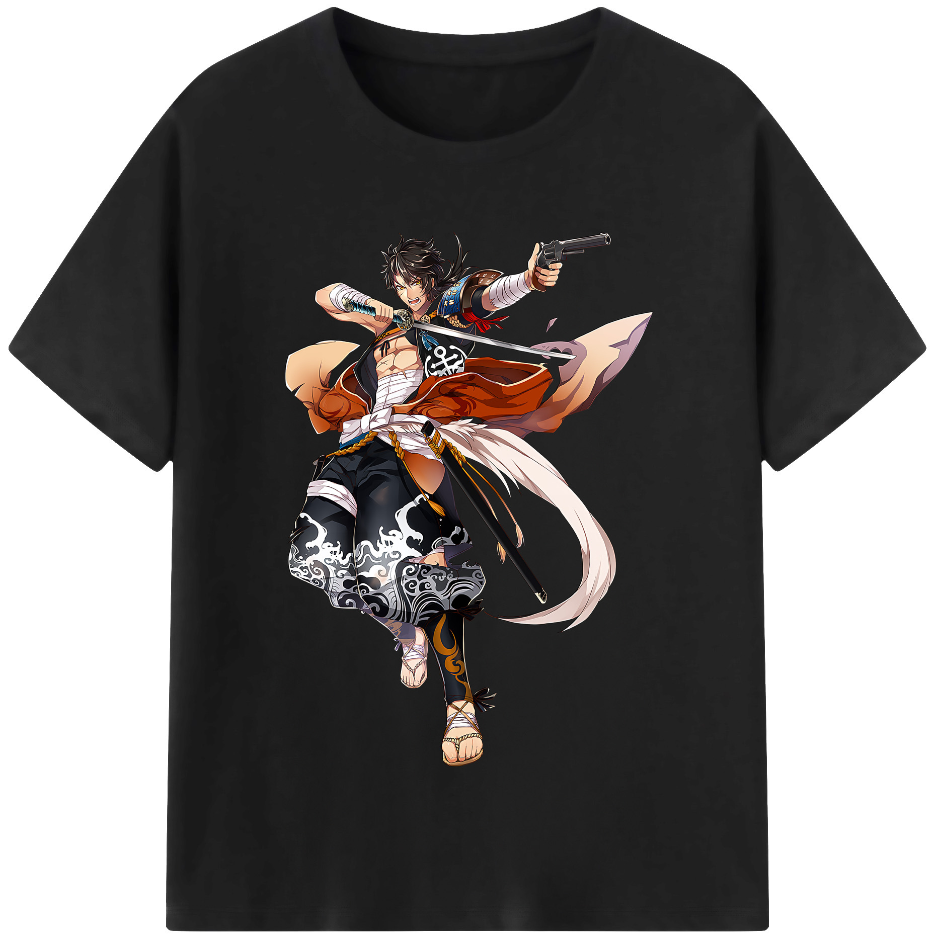 （画像用） 刀剣乱舞 Touken Ranbu 綿100％半袖Tシャツ（フロントプリント）