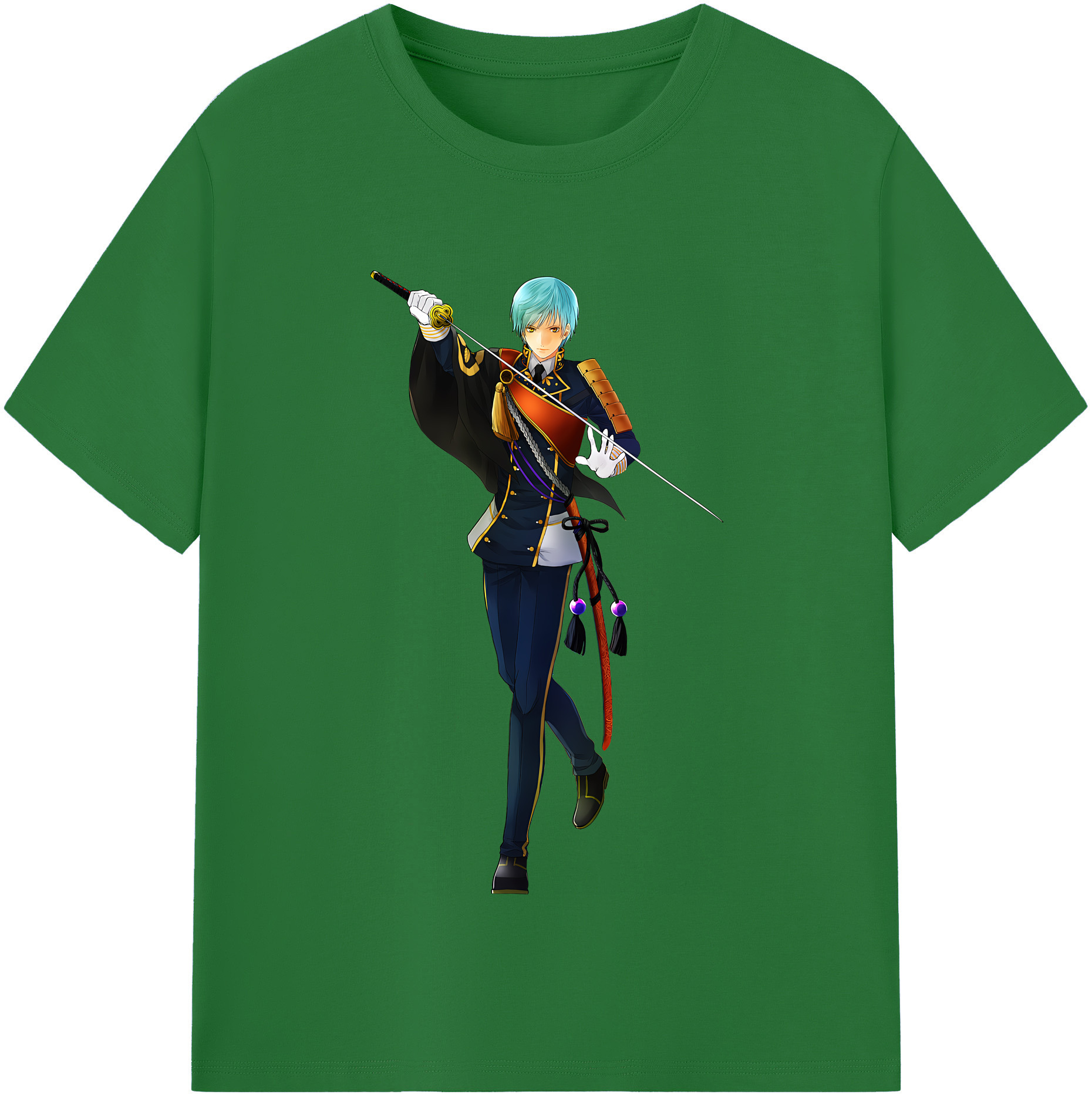 （画像用） 刀剣乱舞 Touken Ranbu 綿100％半袖Tシャツ（フロントプリント）