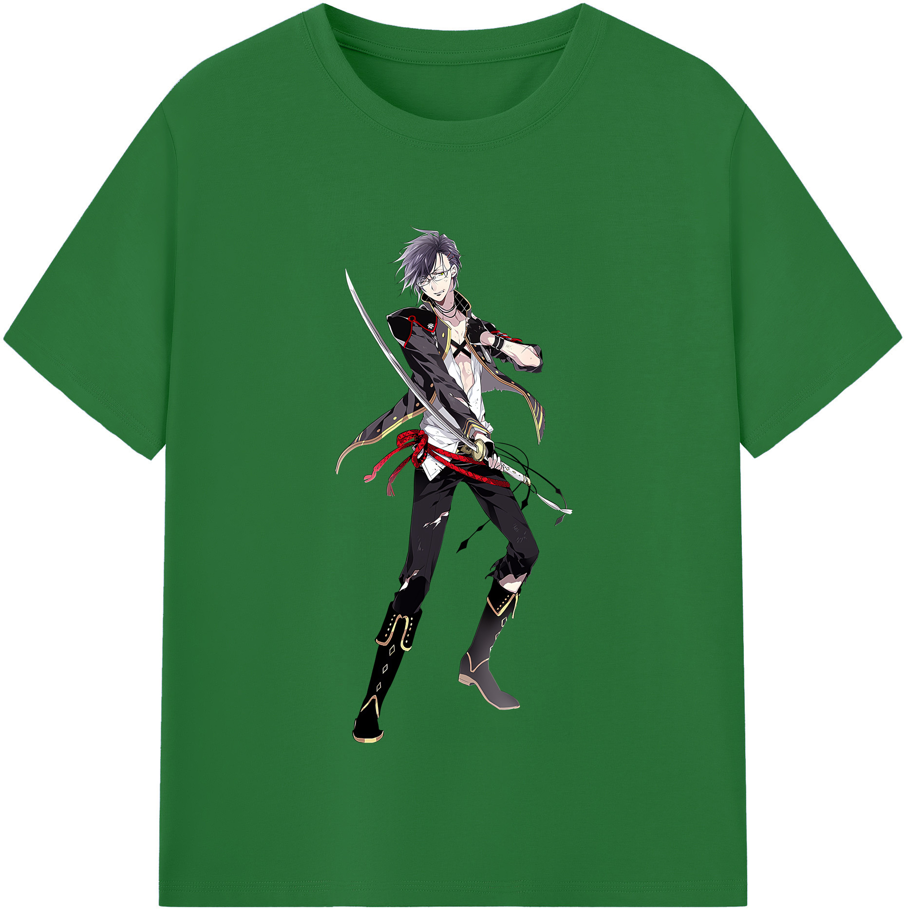 （画像用） 刀剣乱舞 Touken Ranbu 綿100％半袖Tシャツ（フロントプリント）