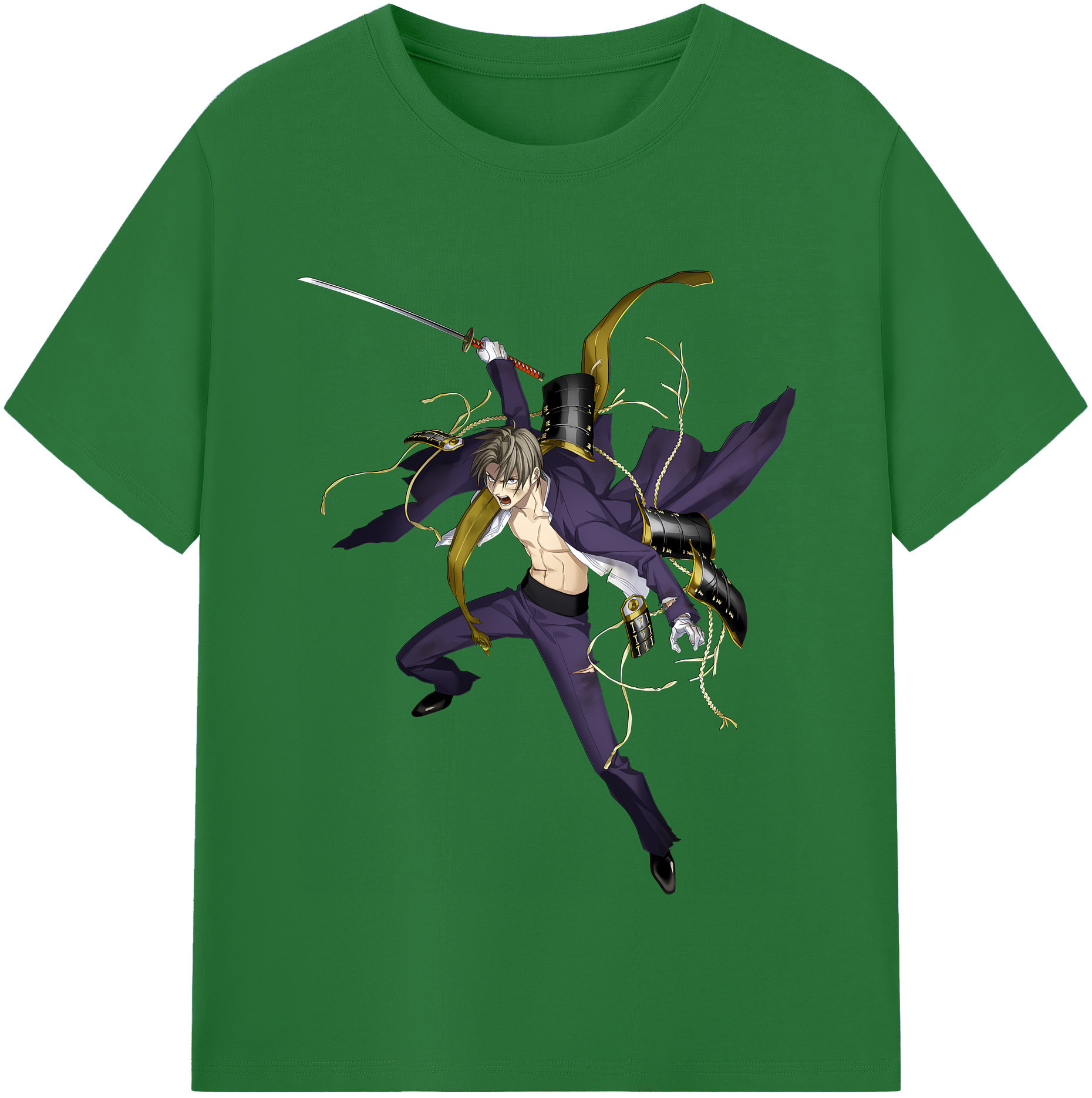 （画像用） 刀剣乱舞 Touken Ranbu 綿100％半袖Tシャツ（フロントプリント）