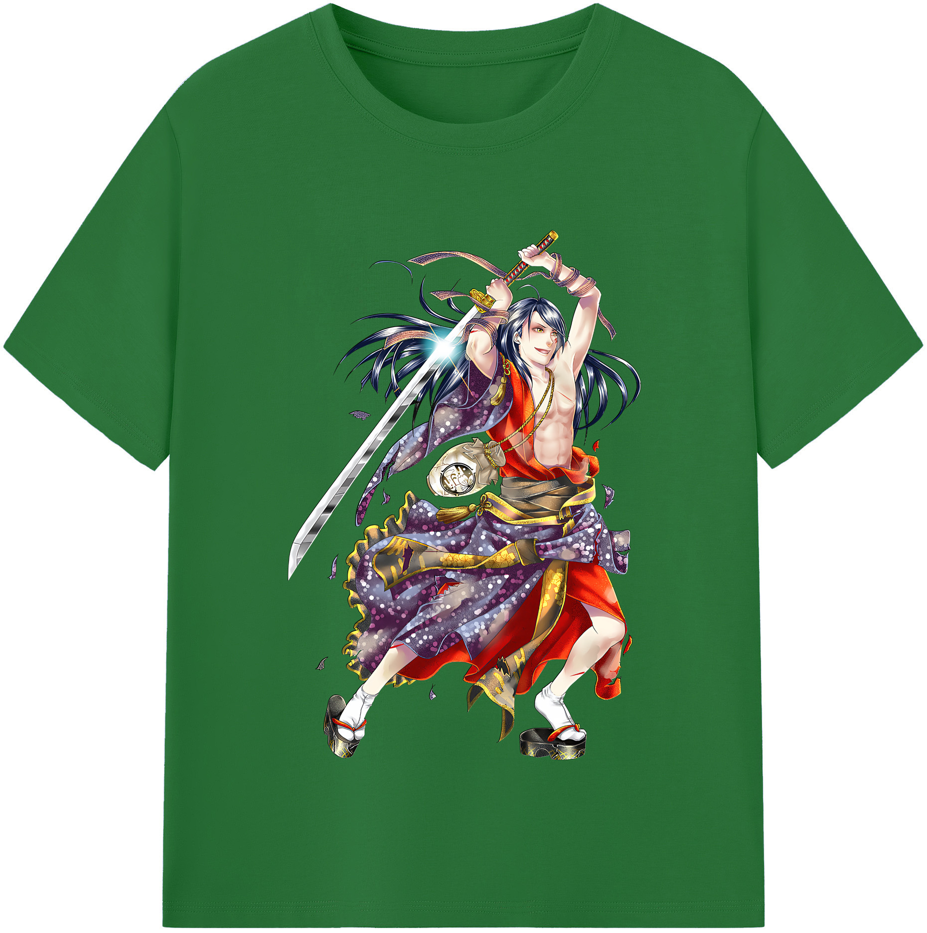 （画像用） 刀剣乱舞 Touken Ranbu 綿100％半袖Tシャツ（フロントプリント）