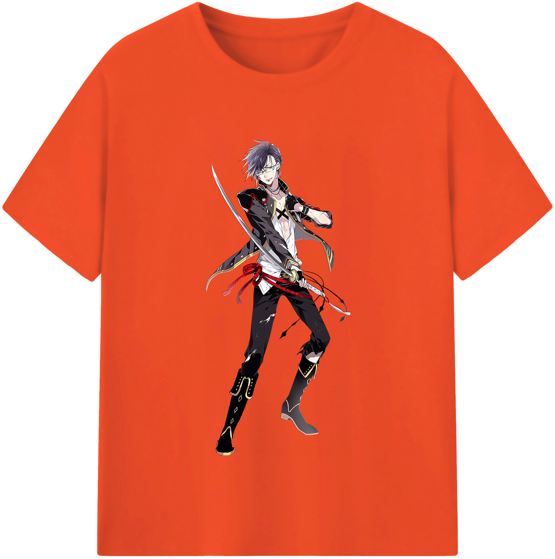 （画像用） 刀剣乱舞 Touken Ranbu 綿100％半袖Tシャツ（フロントプリント）