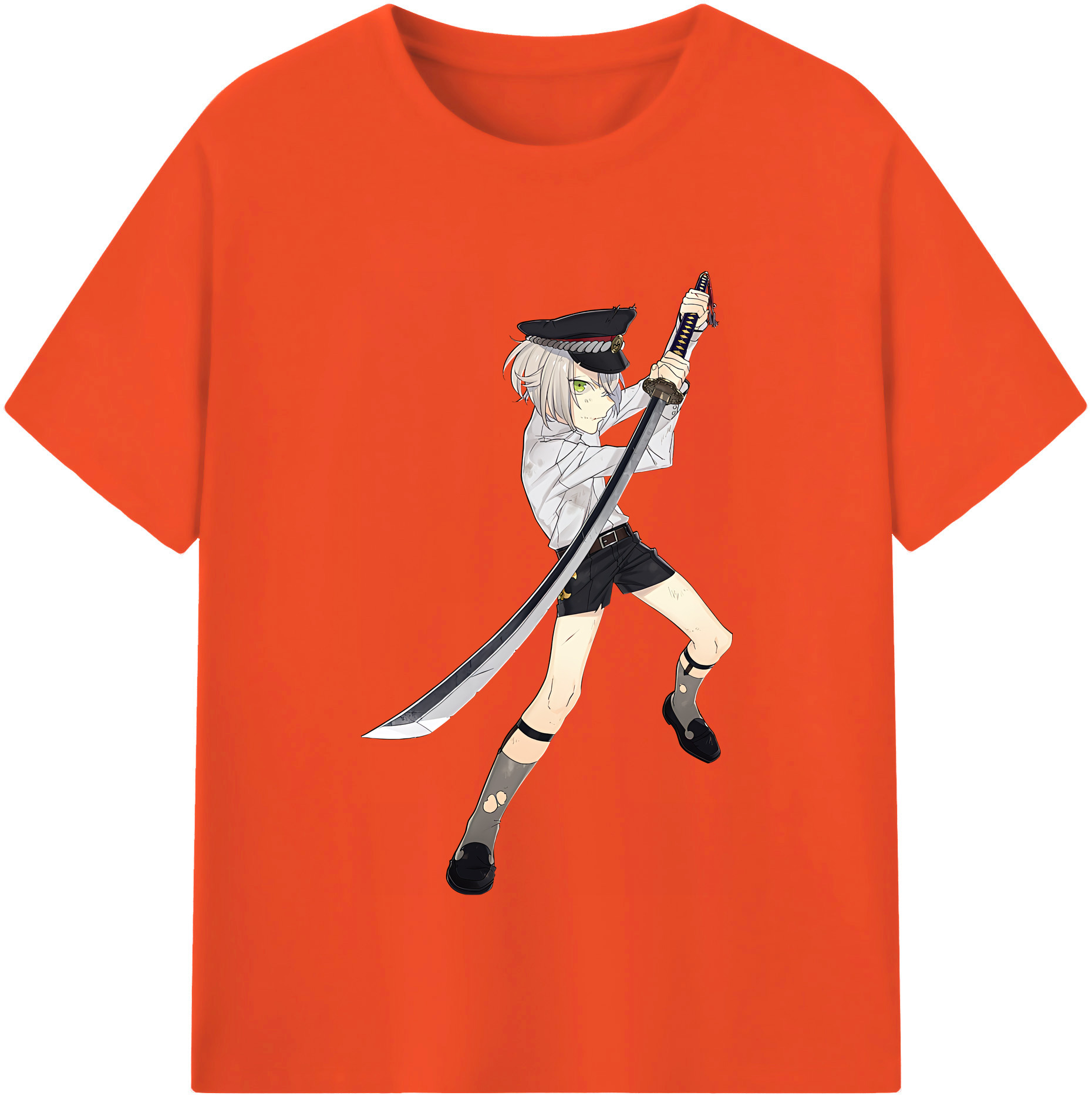 （画像用） 刀剣乱舞 Touken Ranbu 綿100％半袖Tシャツ（フロントプリント）