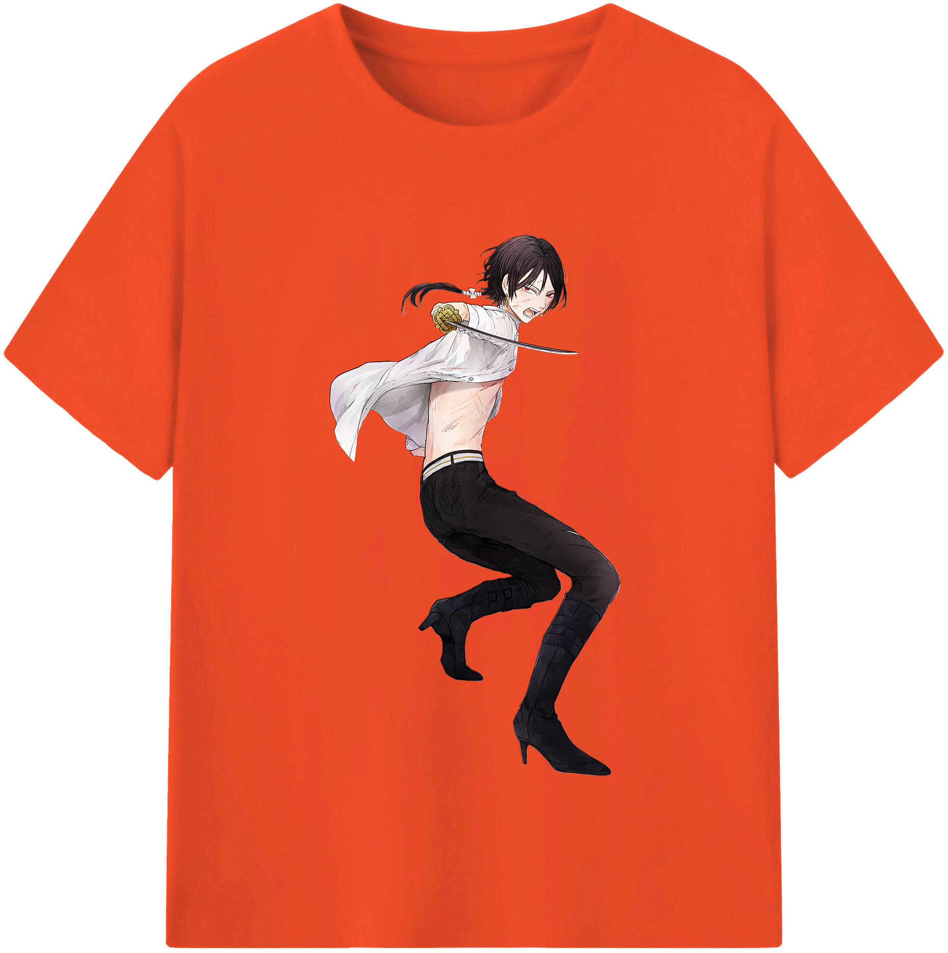 （画像用） 刀剣乱舞 Touken Ranbu 綿100％半袖Tシャツ（フロントプリント）