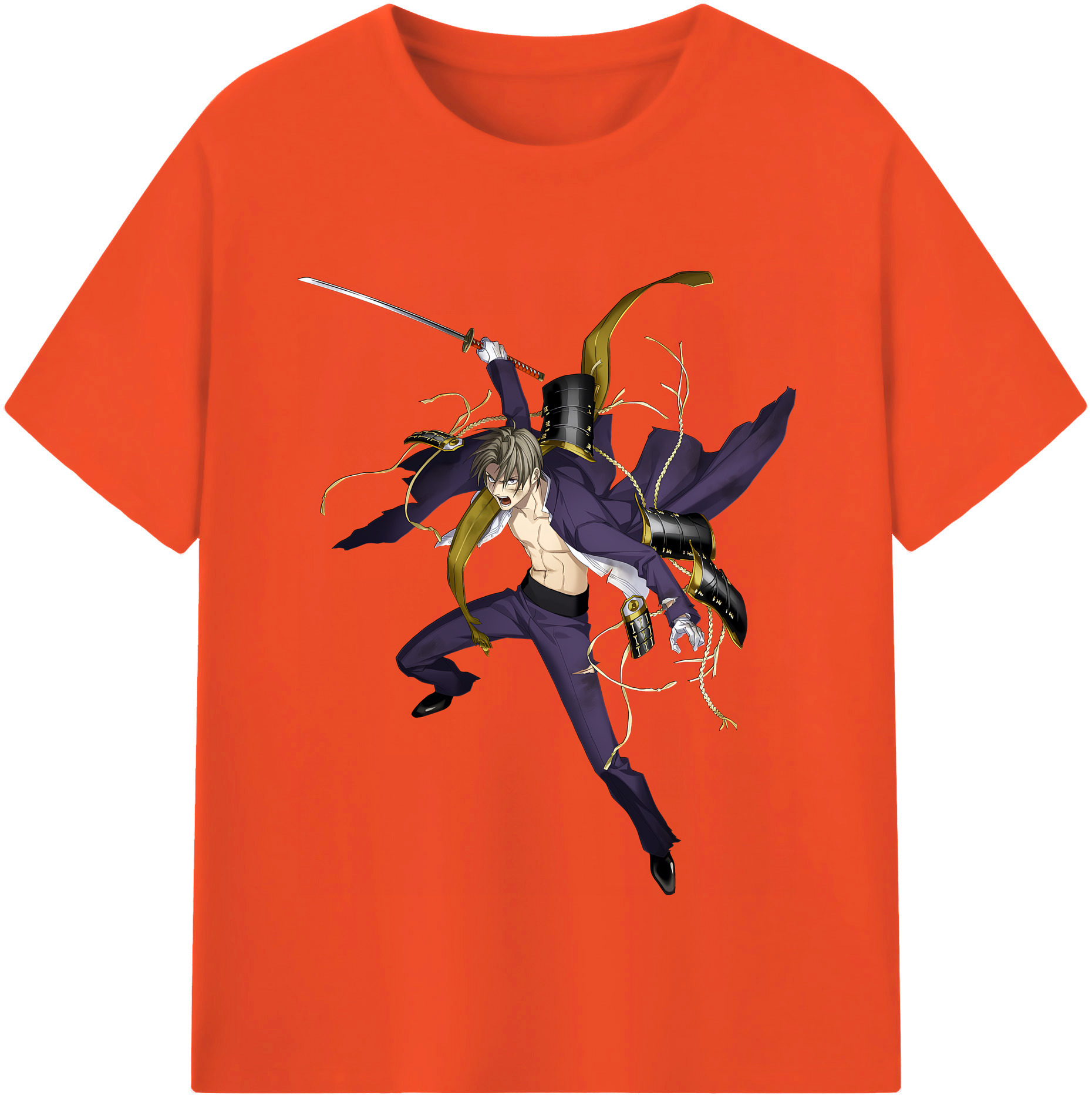 （画像用） 刀剣乱舞 Touken Ranbu 綿100％半袖Tシャツ（フロントプリント）