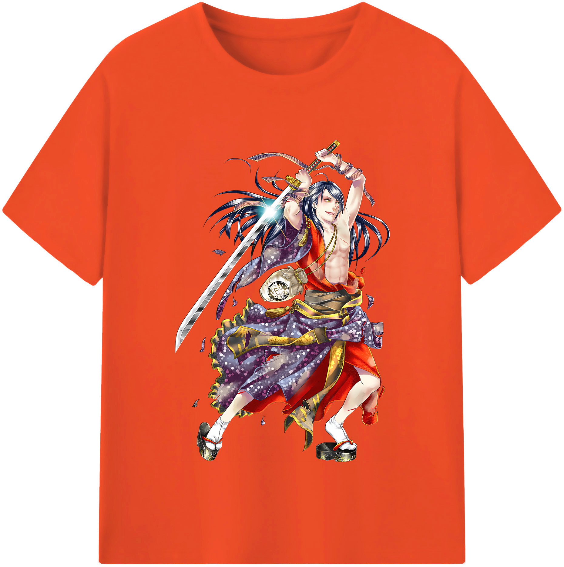 （画像用） 刀剣乱舞 Touken Ranbu 綿100％半袖Tシャツ（フロントプリント）