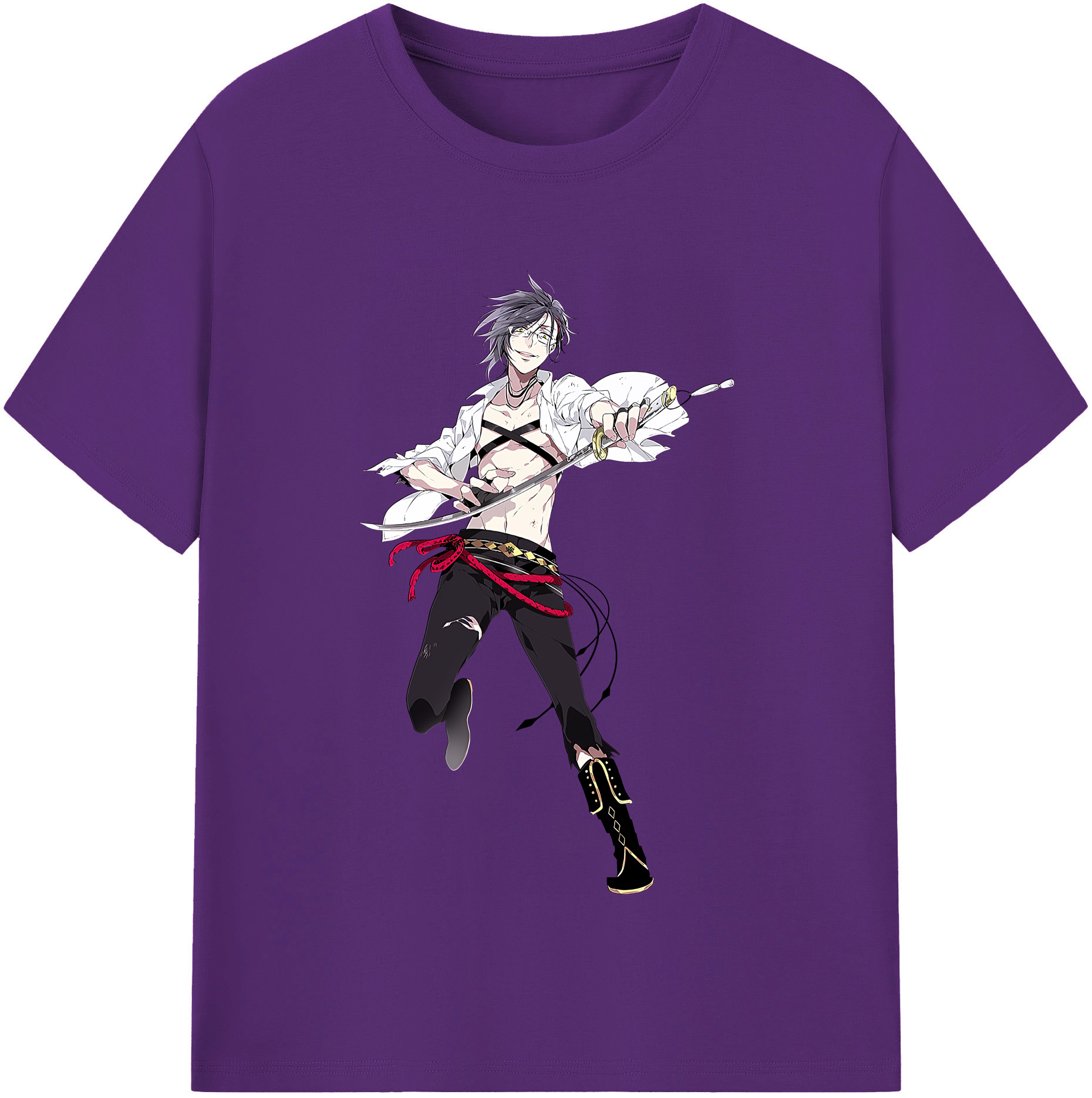 （画像用） 刀剣乱舞 Touken Ranbu 綿100％半袖Tシャツ（フロントプリント）