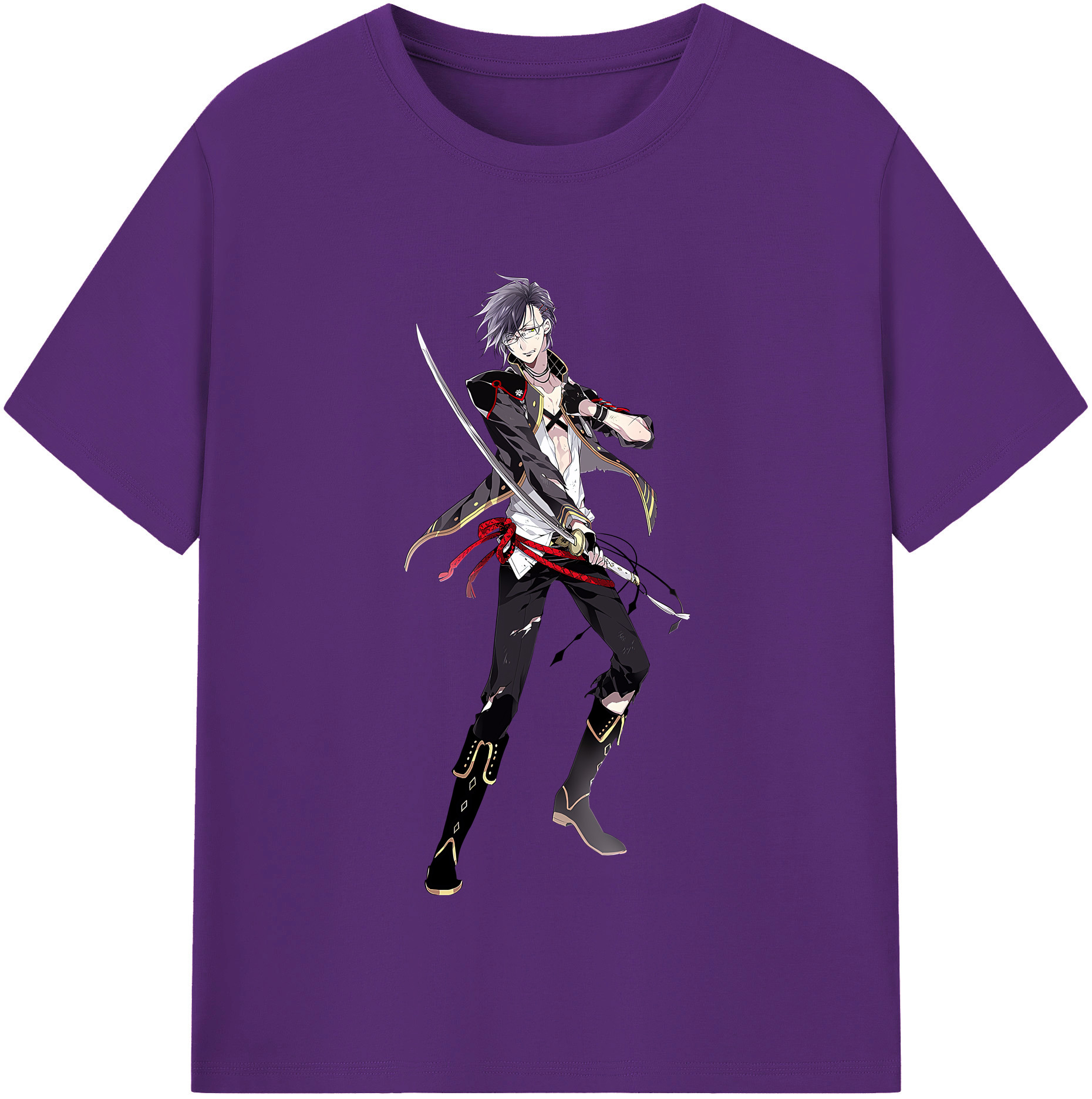 （画像用） 刀剣乱舞 Touken Ranbu 綿100％半袖Tシャツ（フロントプリント）