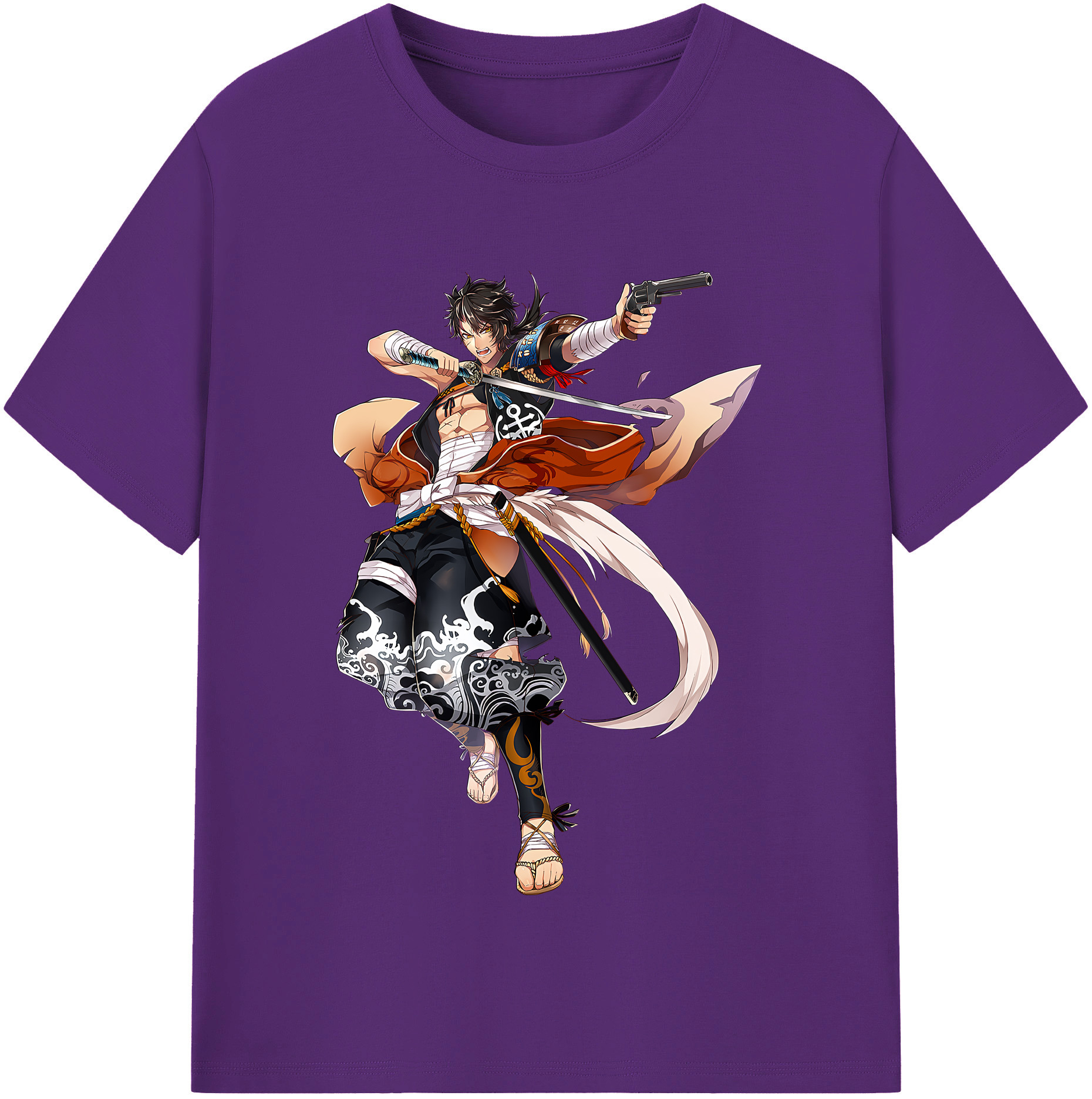 （画像用） 刀剣乱舞 Touken Ranbu 綿100％半袖Tシャツ（フロントプリント）