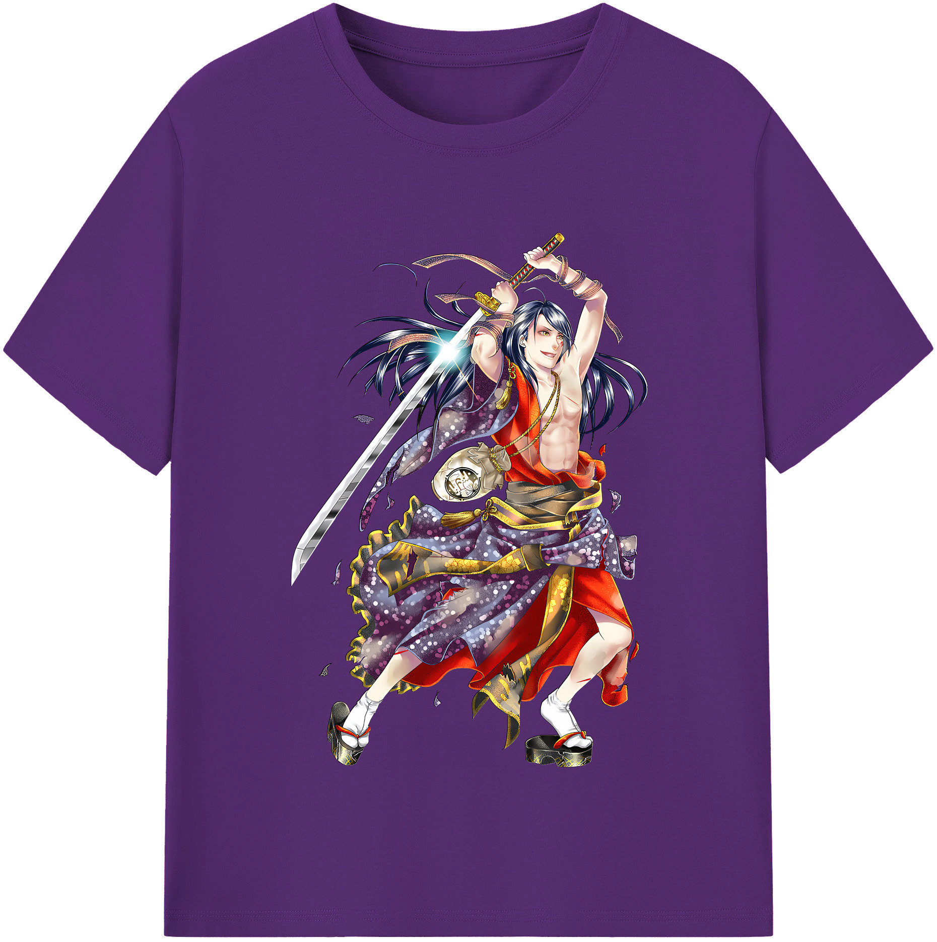 （画像用） 刀剣乱舞 Touken Ranbu 綿100％半袖Tシャツ（フロントプリント）