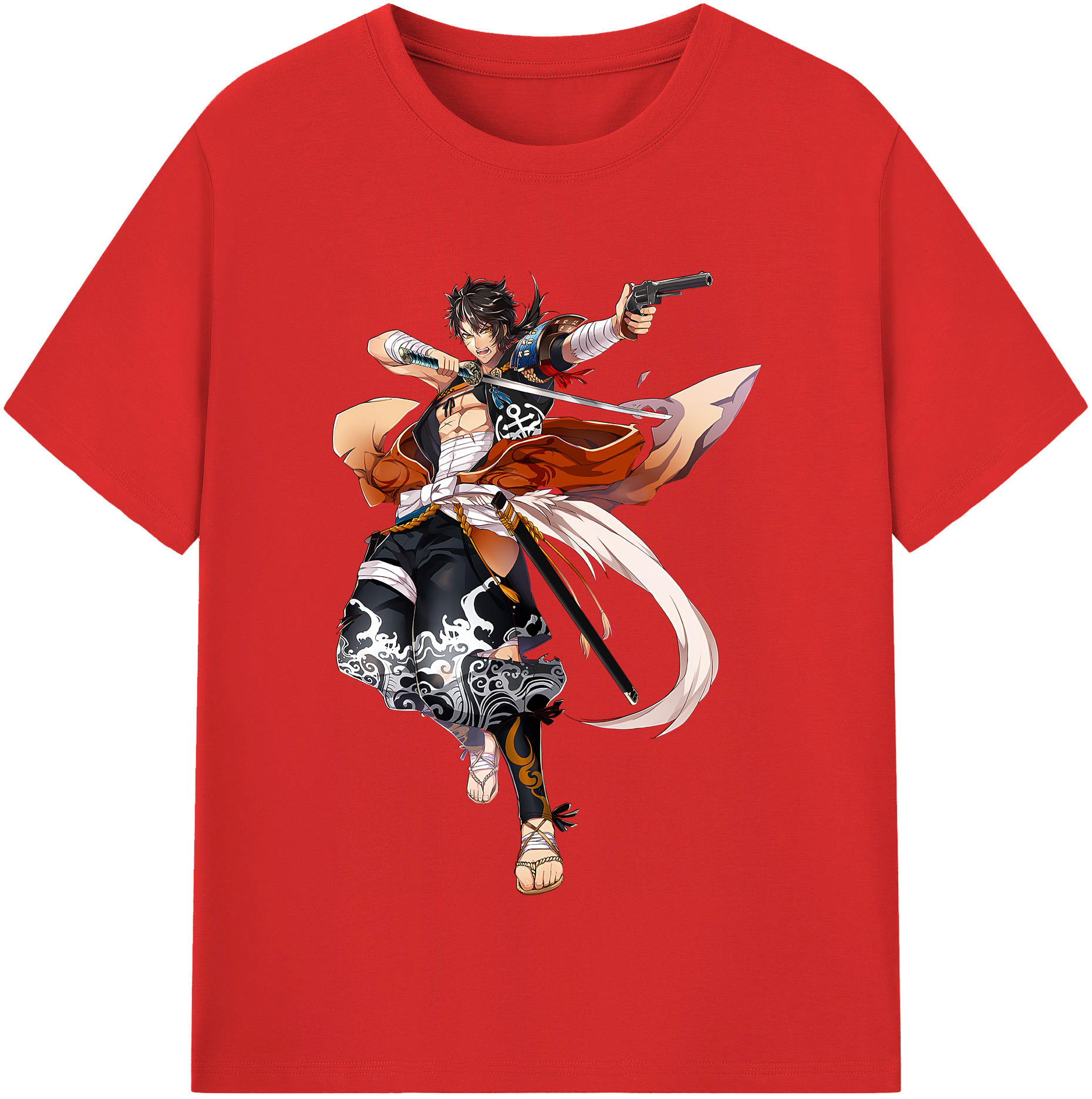 （画像用） 刀剣乱舞 Touken Ranbu 綿100％半袖Tシャツ（フロントプリント）