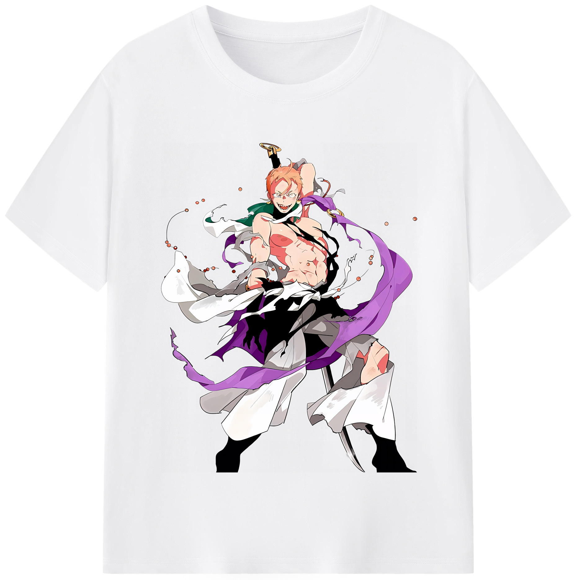 （画像用） 刀剣乱舞 Touken Ranbu 綿100％半袖Tシャツ（フロントプリント）