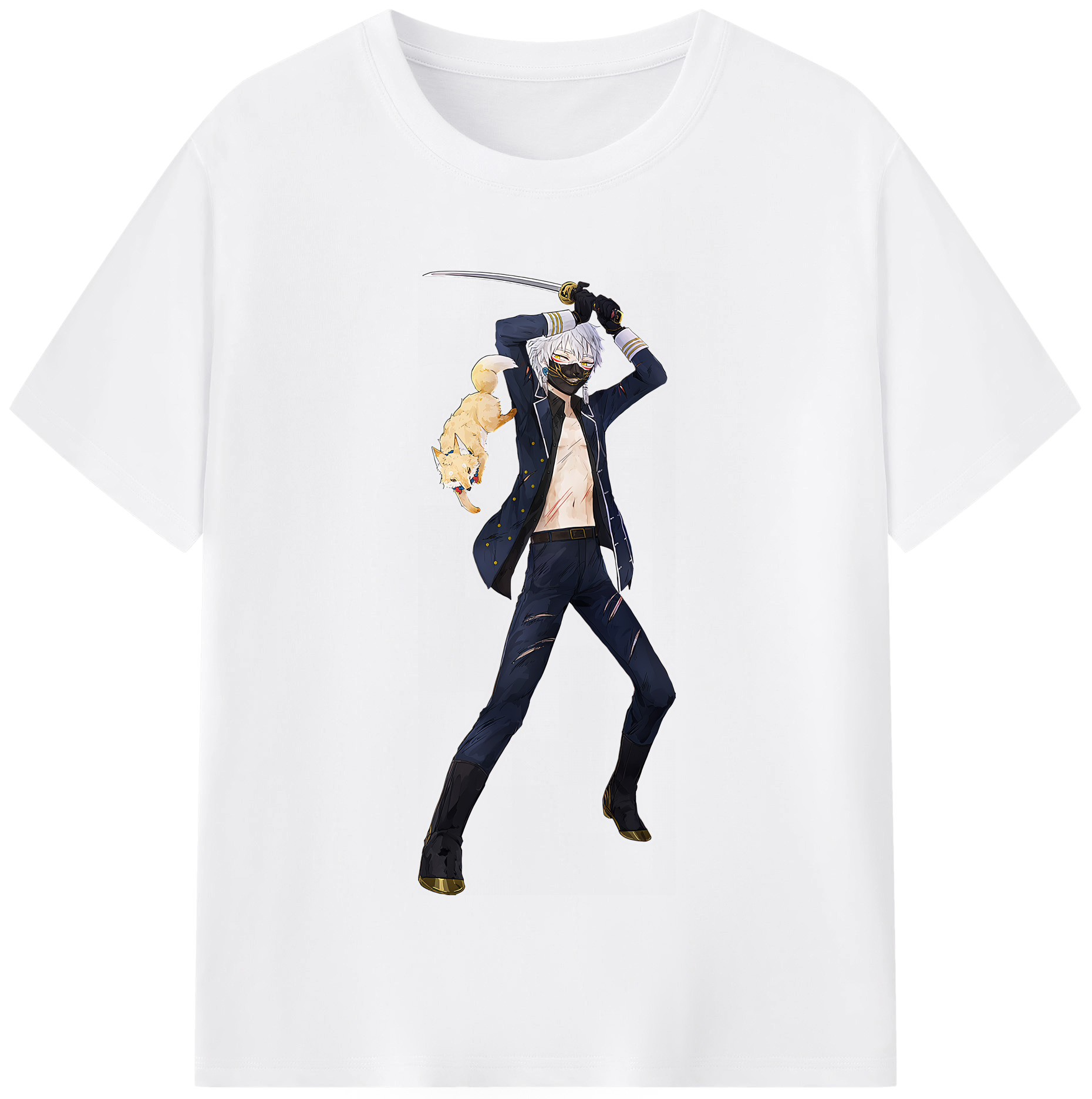 （画像用） 刀剣乱舞 Touken Ranbu 綿100％半袖Tシャツ（フロントプリント）