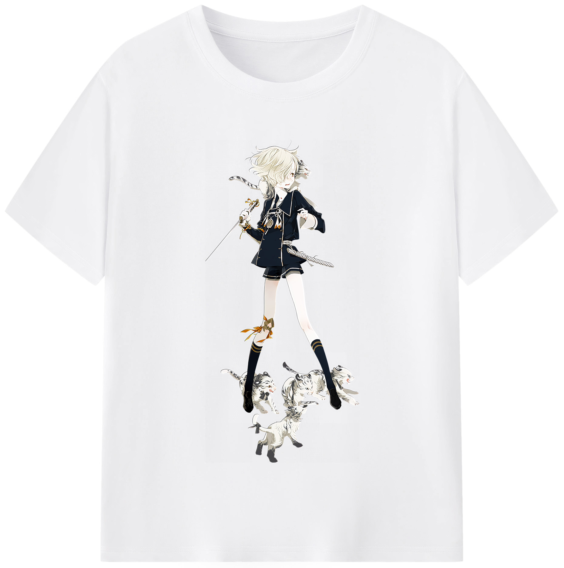 （画像用） 刀剣乱舞 Touken Ranbu 綿100％半袖Tシャツ（フロントプリント）