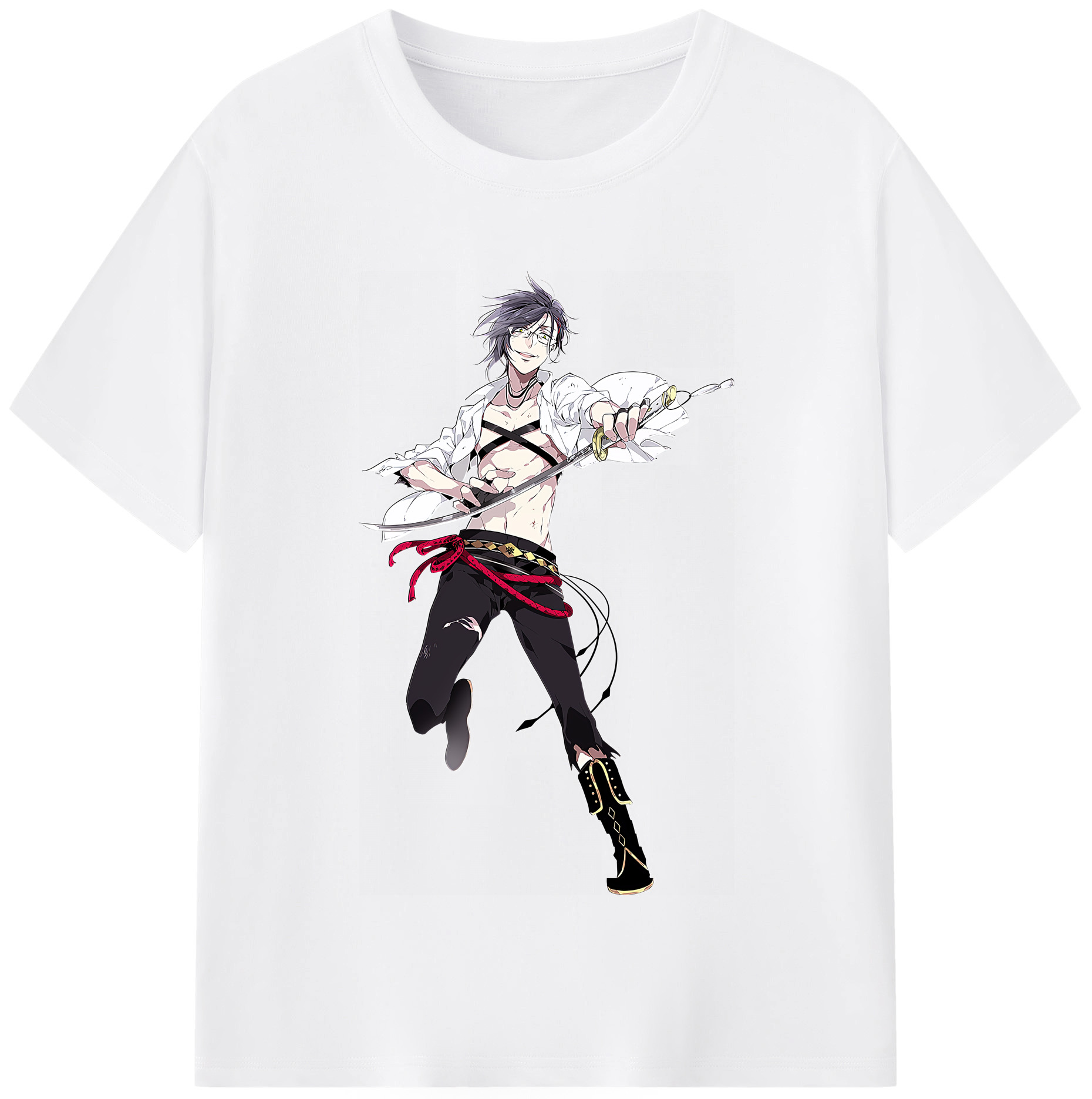 （画像用） 刀剣乱舞 Touken Ranbu 綿100％半袖Tシャツ（フロントプリント）