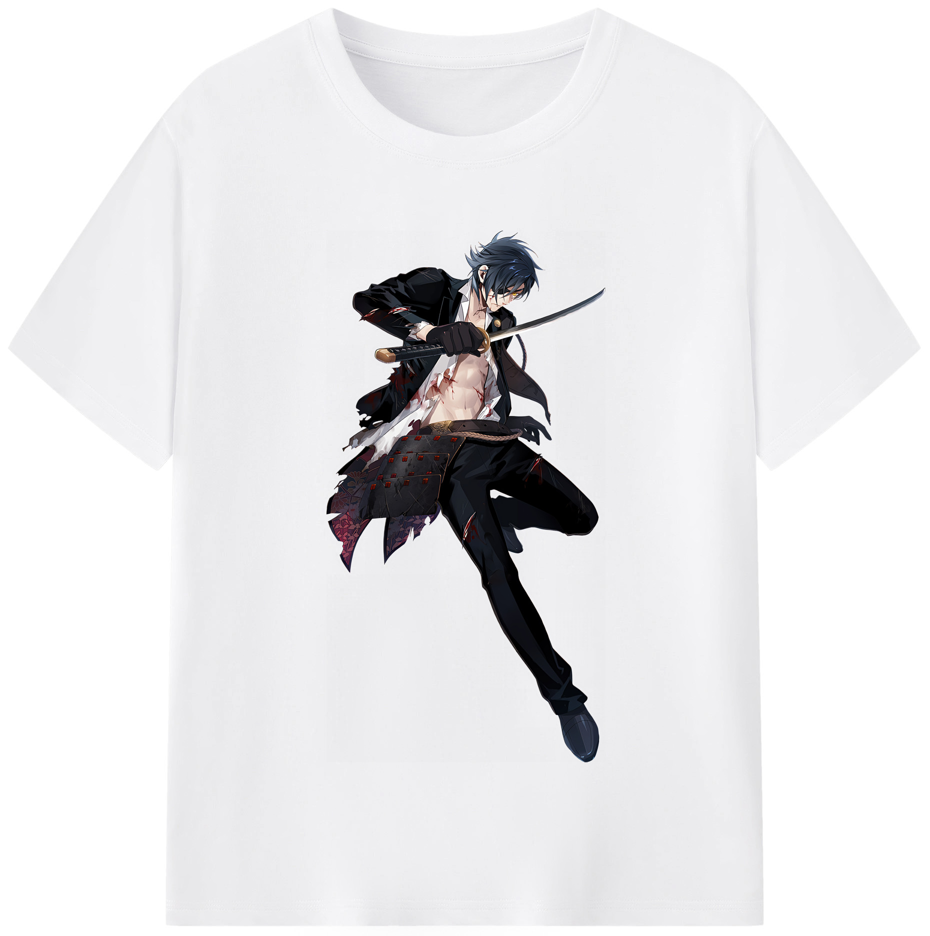 （画像用） 刀剣乱舞 Touken Ranbu 綿100％半袖Tシャツ（フロントプリント）