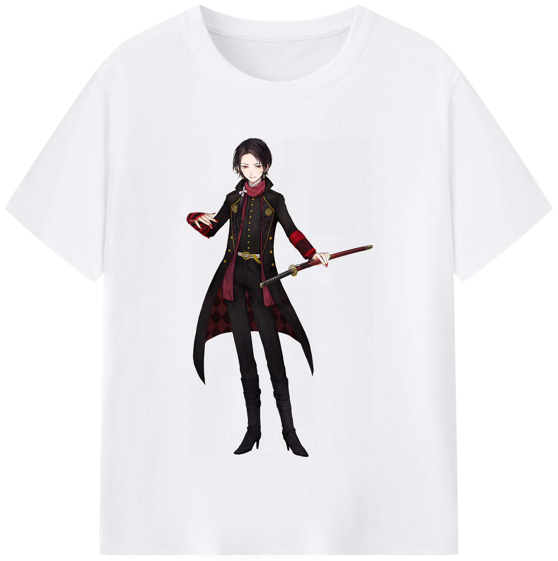 （画像用） 刀剣乱舞 Touken Ranbu 綿100％半袖Tシャツ（フロントプリント）