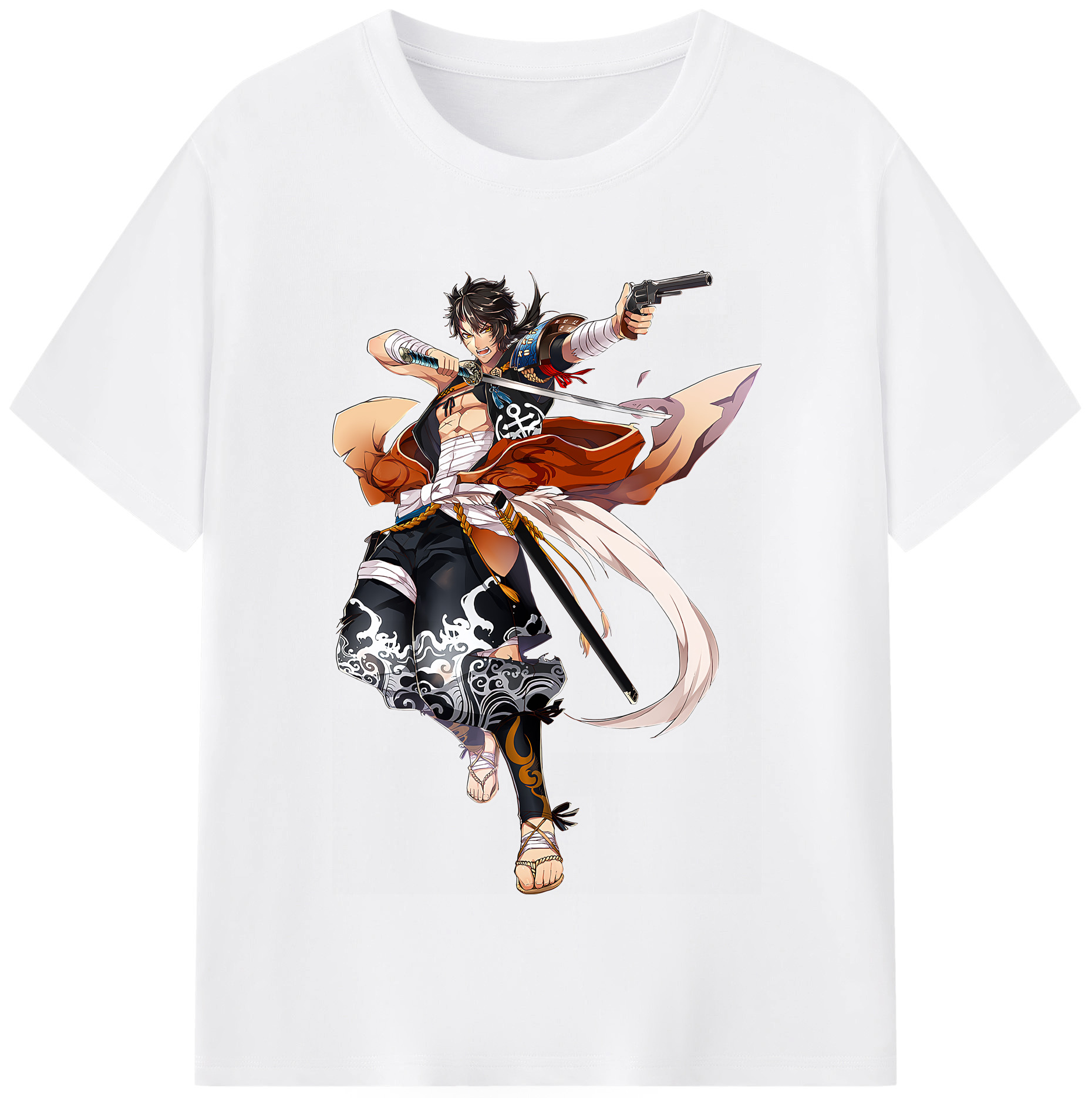 （画像用） 刀剣乱舞 Touken Ranbu 綿100％半袖Tシャツ（フロントプリント）
