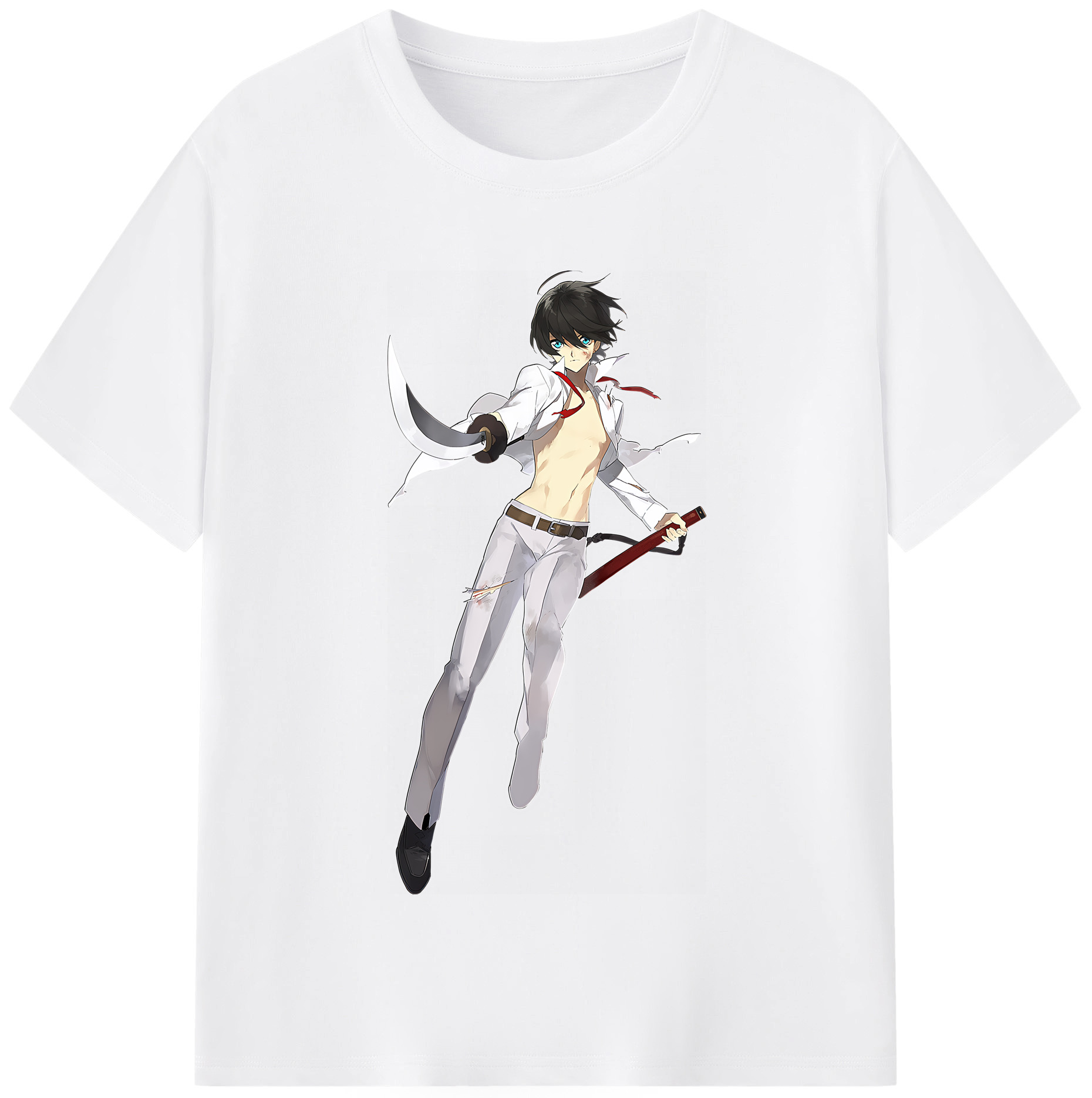 （画像用） 刀剣乱舞 Touken Ranbu 綿100％半袖Tシャツ（フロントプリント）