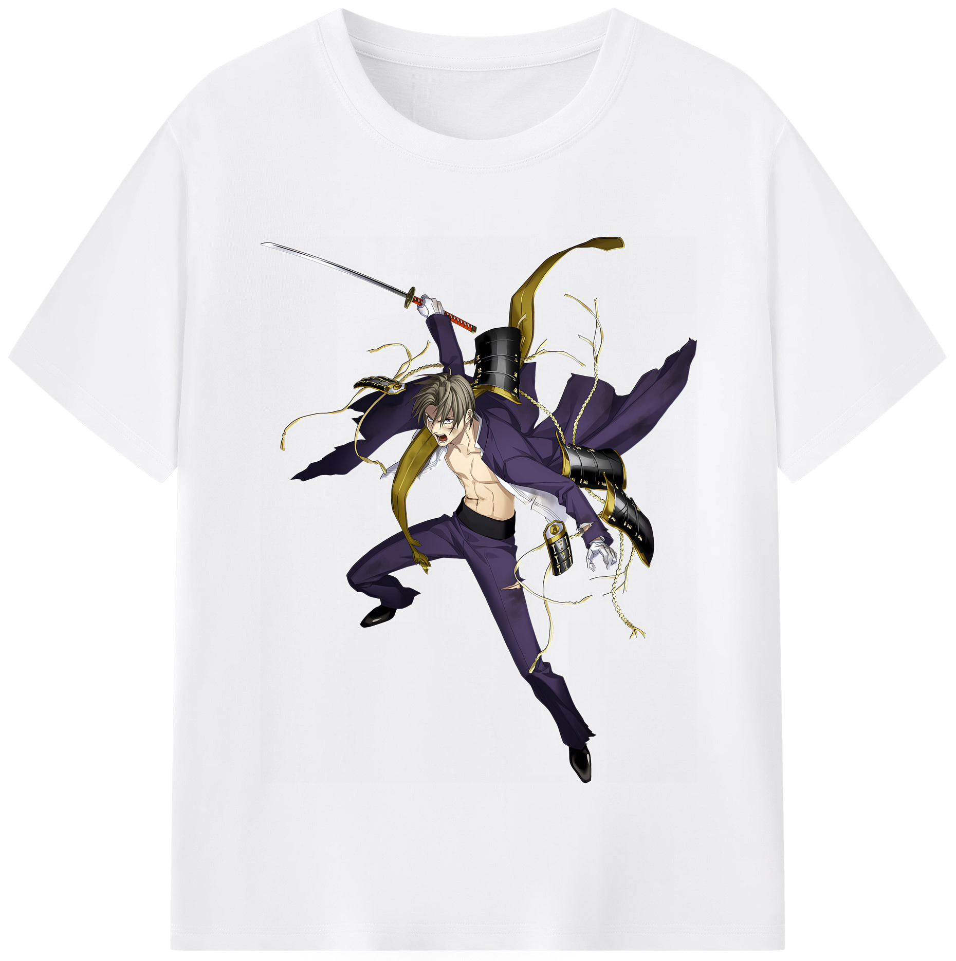 （画像用） 刀剣乱舞 Touken Ranbu 綿100％半袖Tシャツ（フロントプリント）