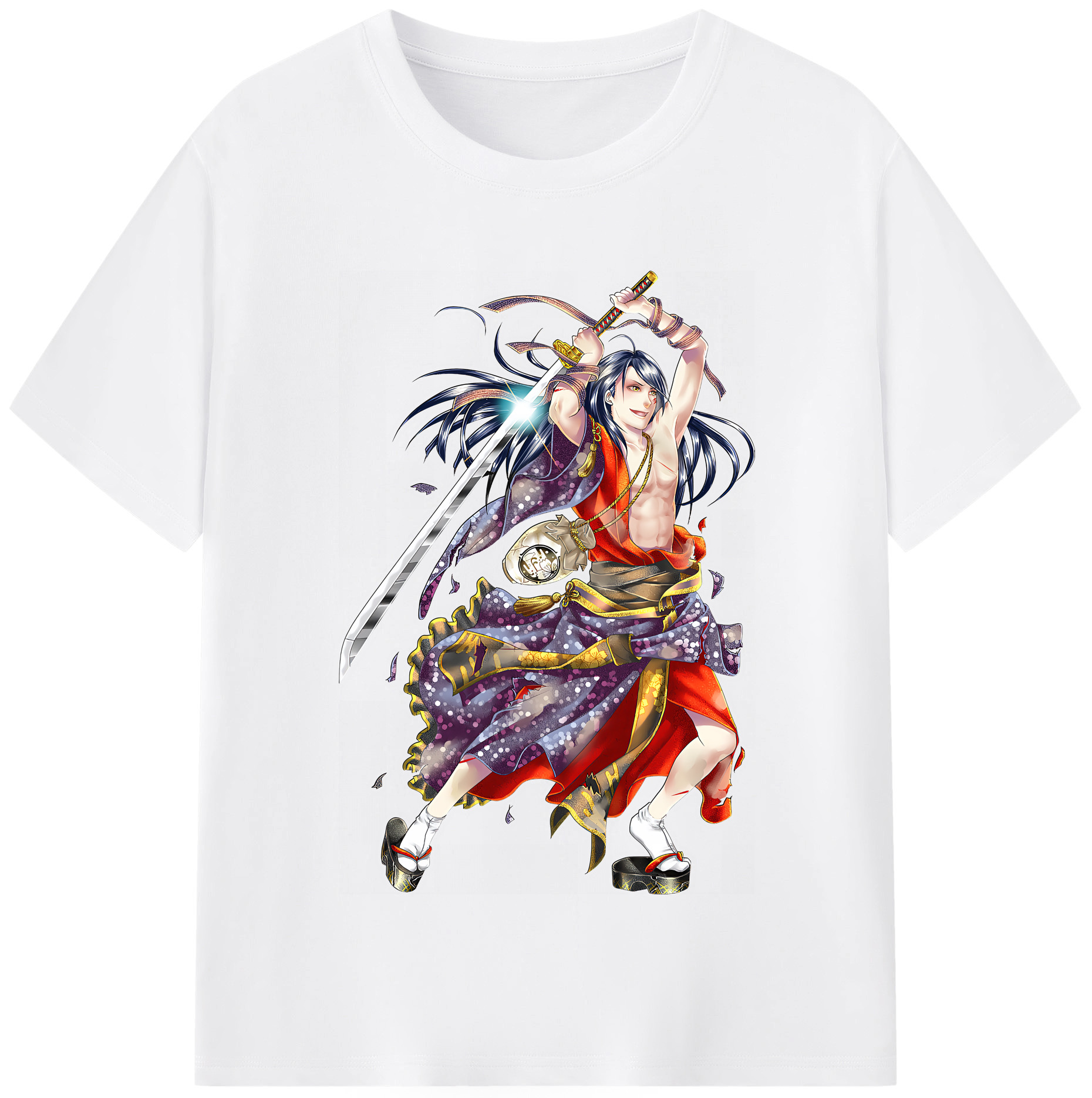 （画像用） 刀剣乱舞 Touken Ranbu 綿100％半袖Tシャツ（フロントプリント）