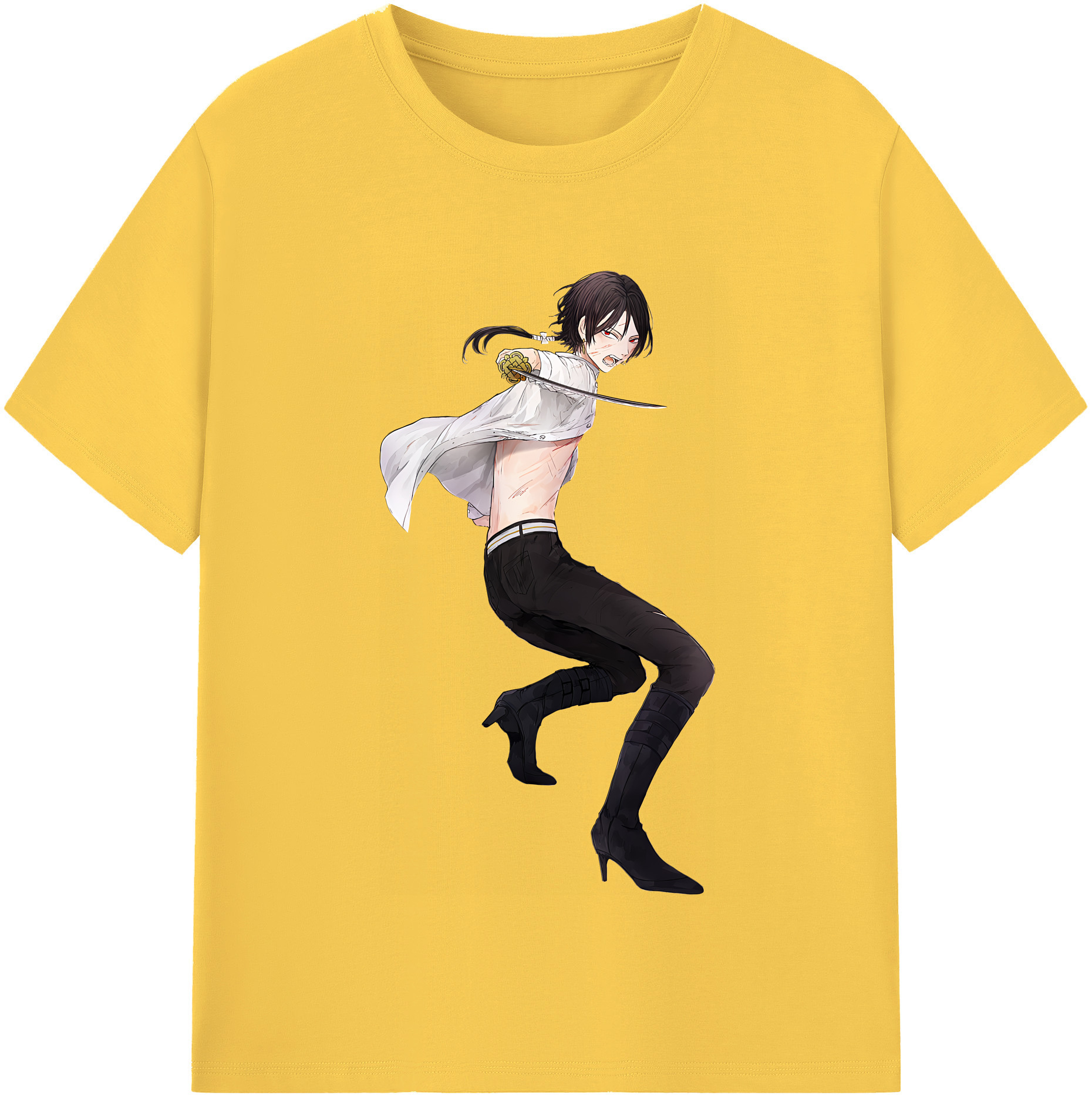 （画像用） 刀剣乱舞 Touken Ranbu 綿100％半袖Tシャツ（フロントプリント）