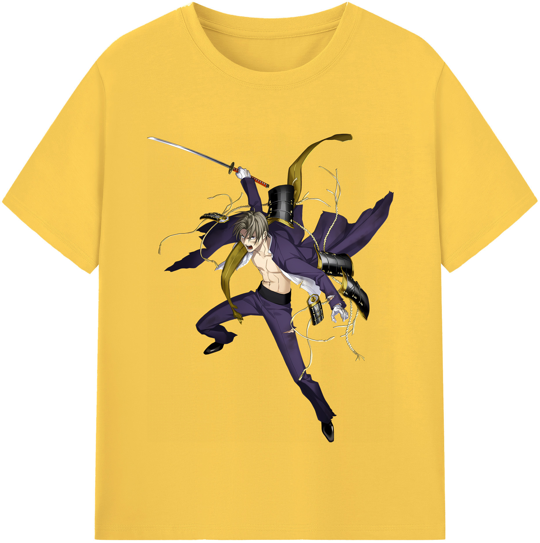 （画像用） 刀剣乱舞 Touken Ranbu 綿100％半袖Tシャツ（フロントプリント）