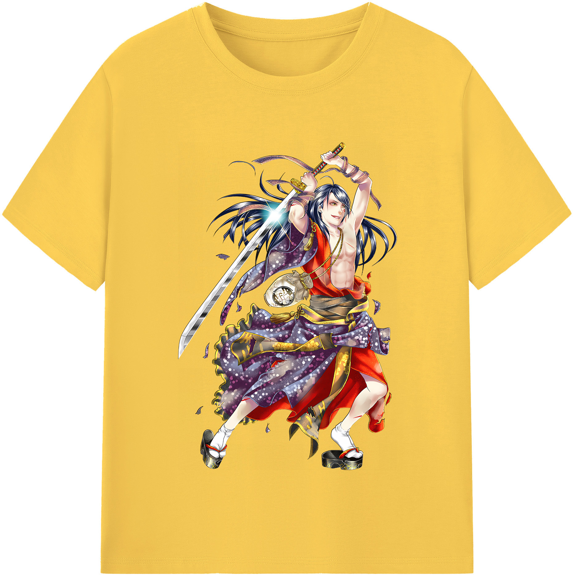 （画像用） 刀剣乱舞 Touken Ranbu 綿100％半袖Tシャツ（フロントプリント）