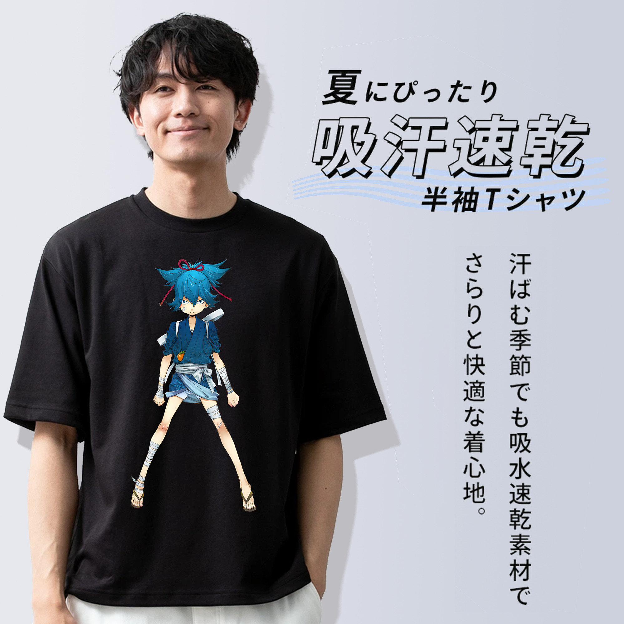 刀剣乱舞 Touken Ranbu 綿100％半袖Tシャツ（フロントプリント）