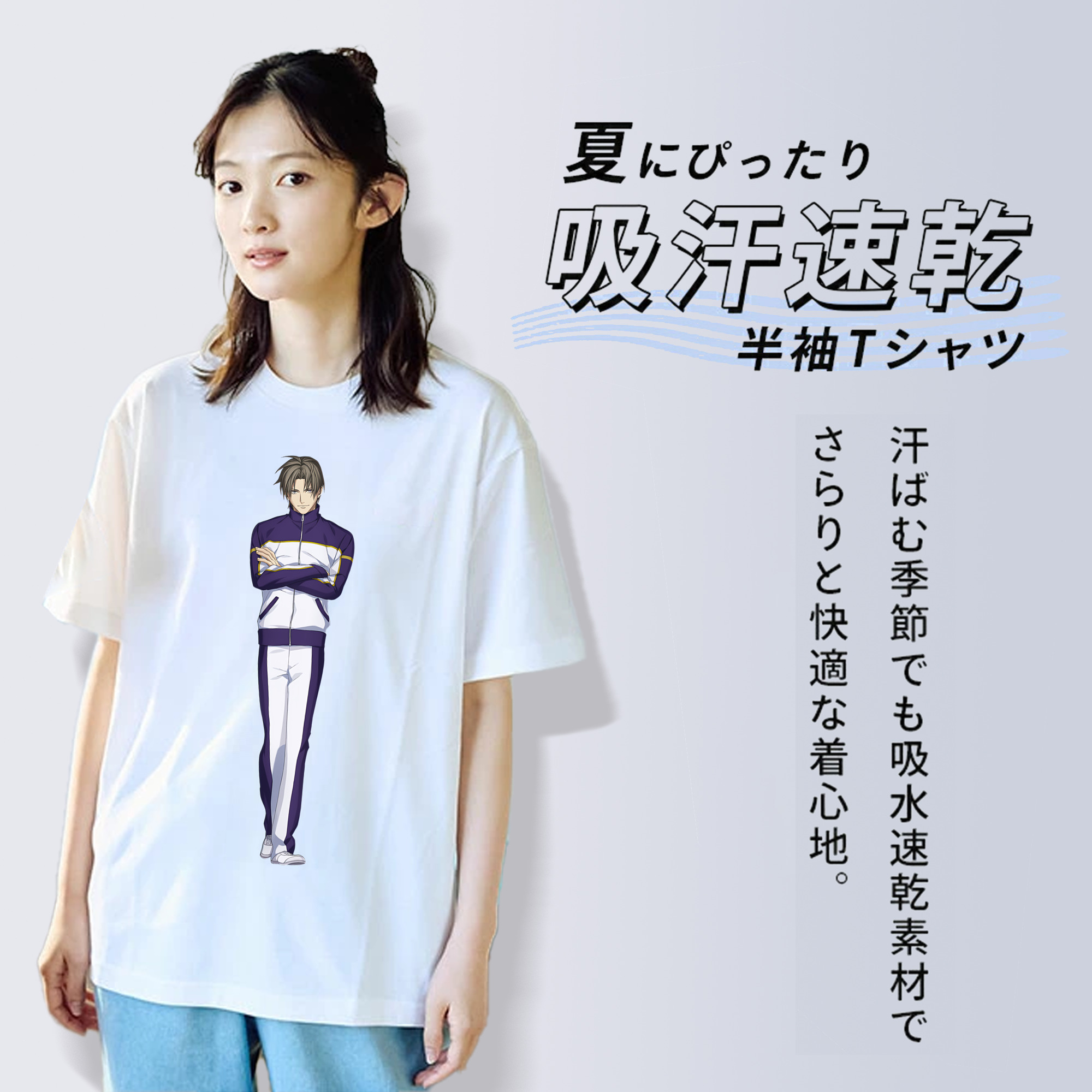刀剣乱舞 Touken Ranbu 綿100％半袖Tシャツ（フロントプリント）