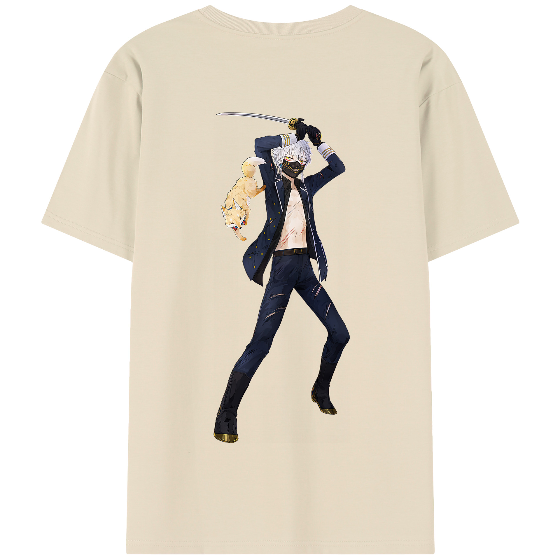 （画像用） 刀剣乱舞 Touken Ranbu 綿100％半袖Tシャツ（背面プリント）