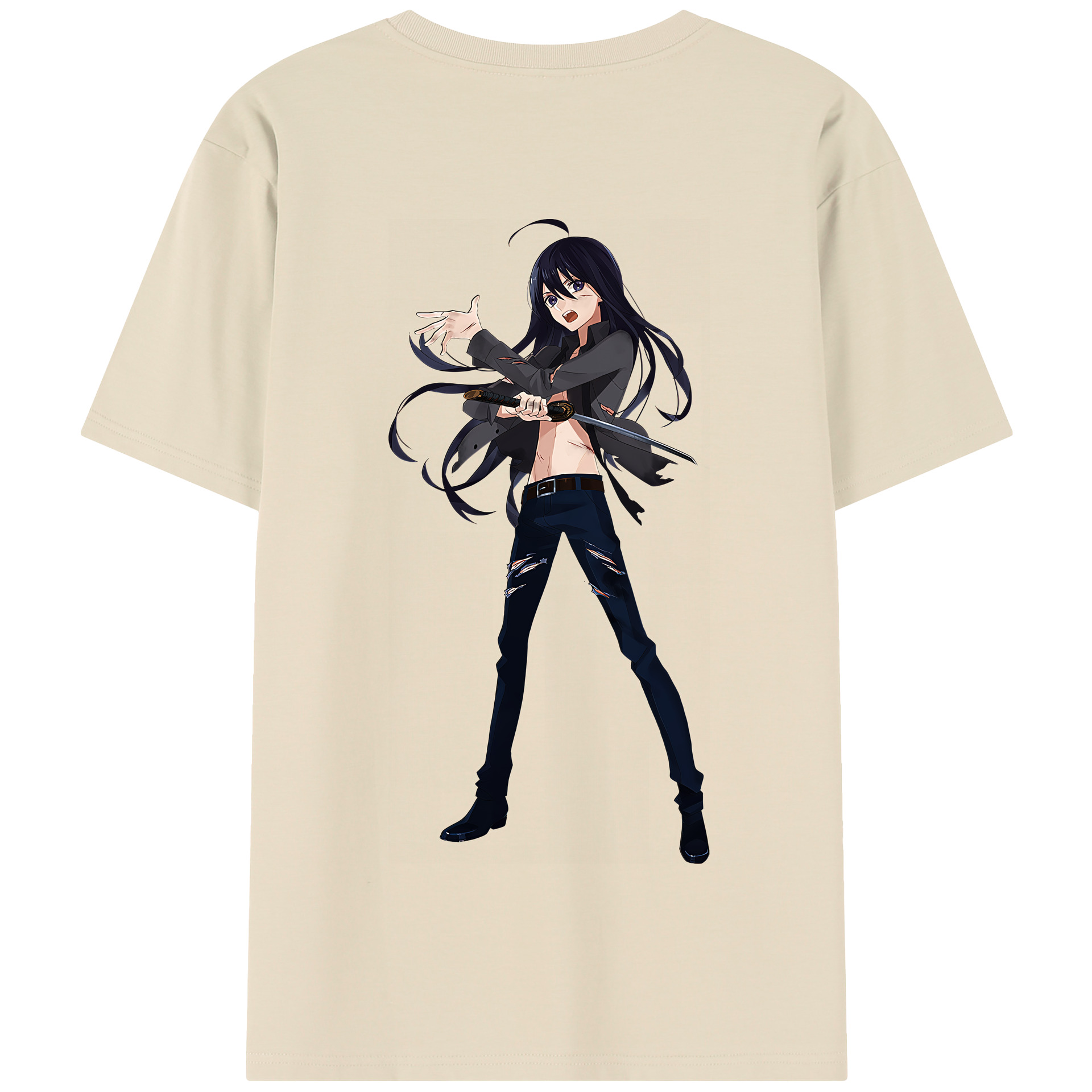 （画像用） 刀剣乱舞 Touken Ranbu 綿100％半袖Tシャツ（背面プリント）
