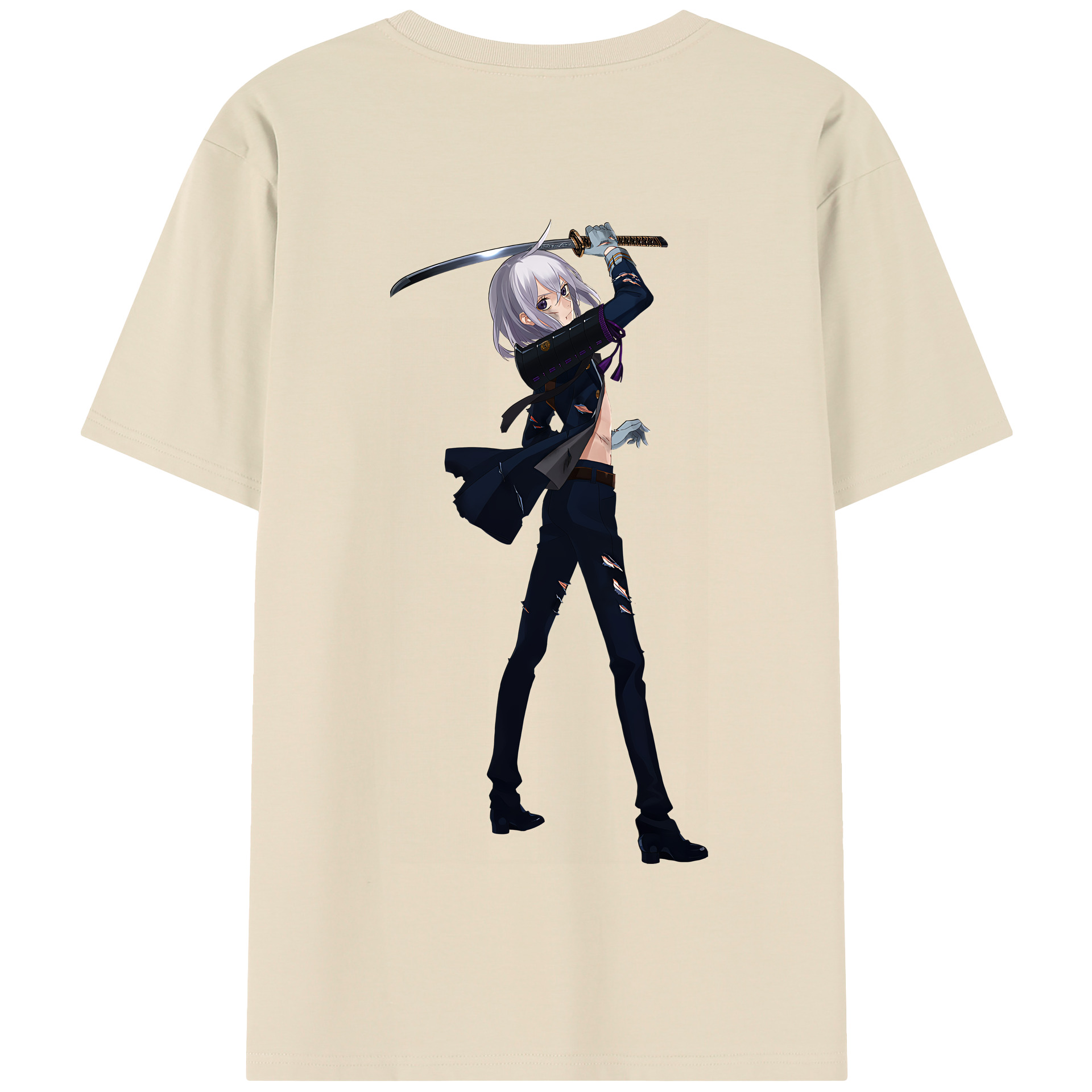 （画像用） 刀剣乱舞 Touken Ranbu 綿100％半袖Tシャツ（背面プリント）