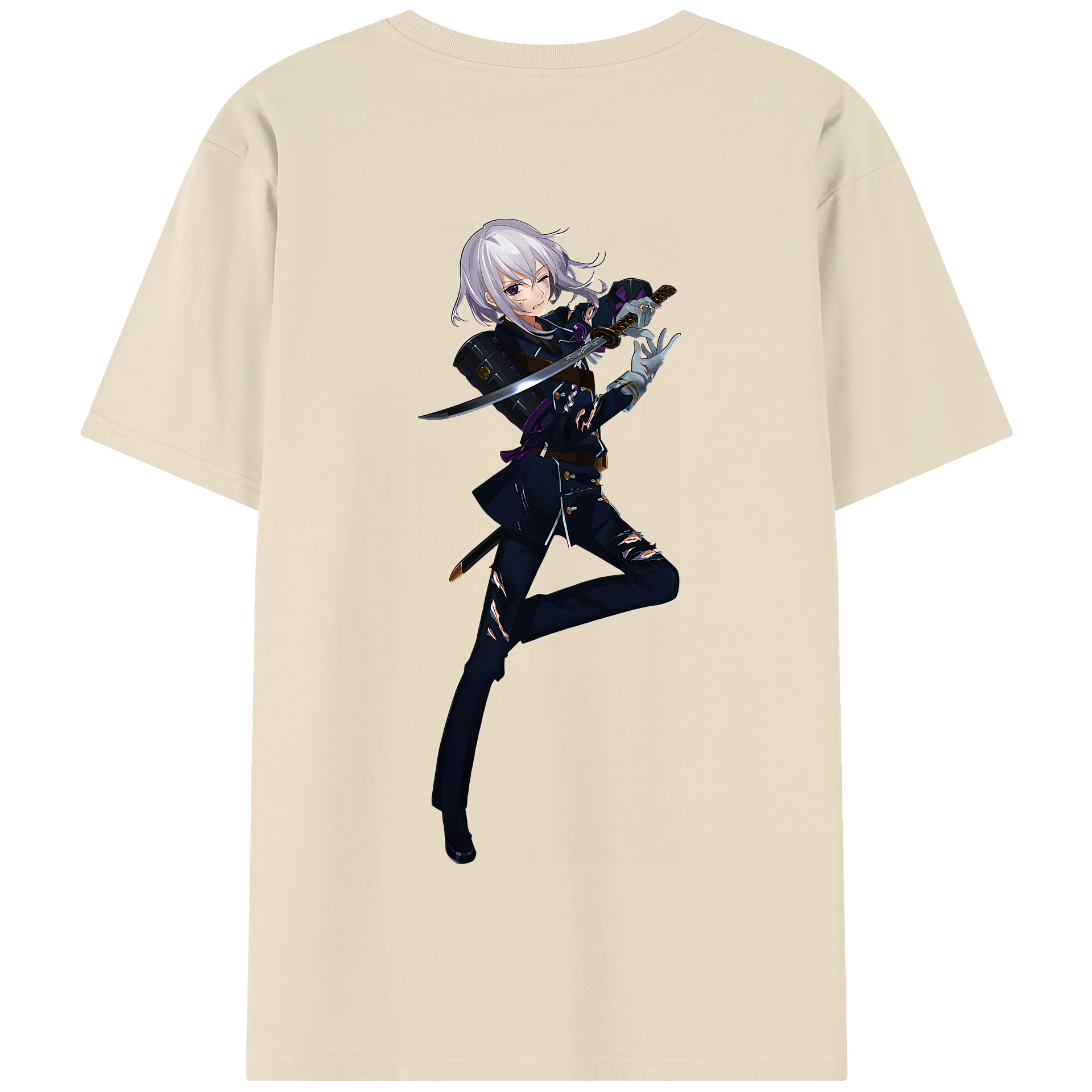 （画像用） 刀剣乱舞 Touken Ranbu 綿100％半袖Tシャツ（背面プリント）