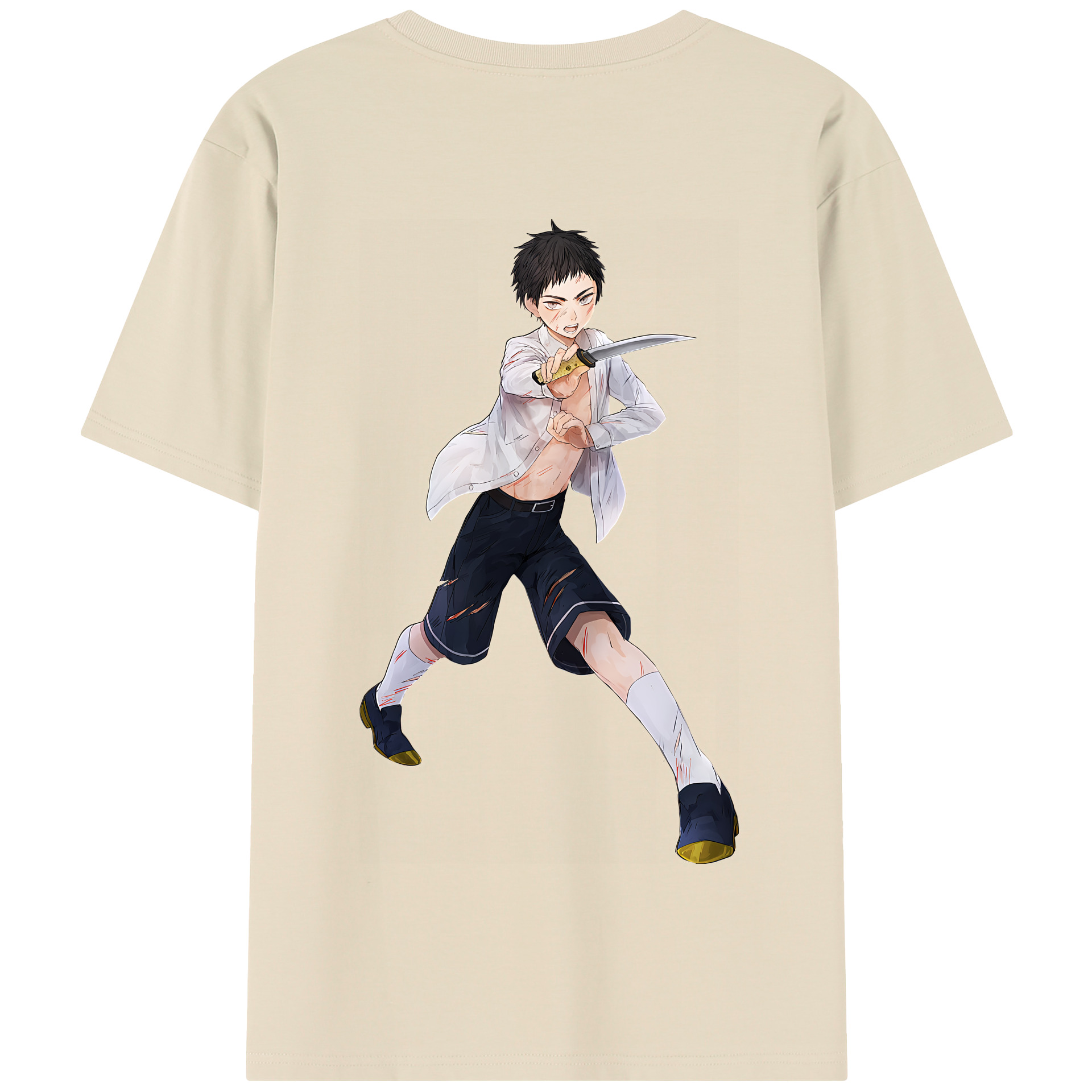 （画像用） 刀剣乱舞 Touken Ranbu 綿100％半袖Tシャツ（背面プリント）