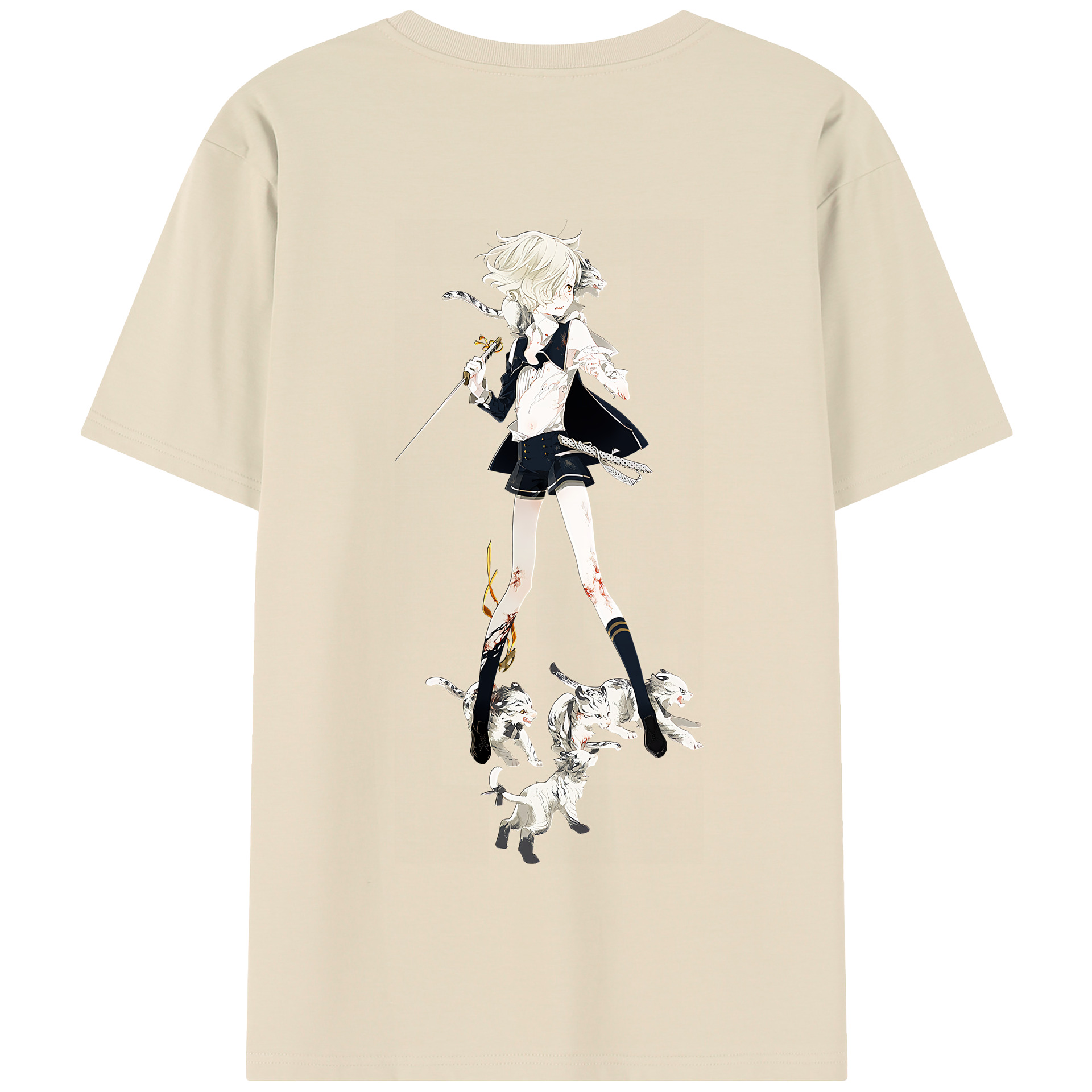 （画像用） 刀剣乱舞 Touken Ranbu 綿100％半袖Tシャツ（背面プリント）